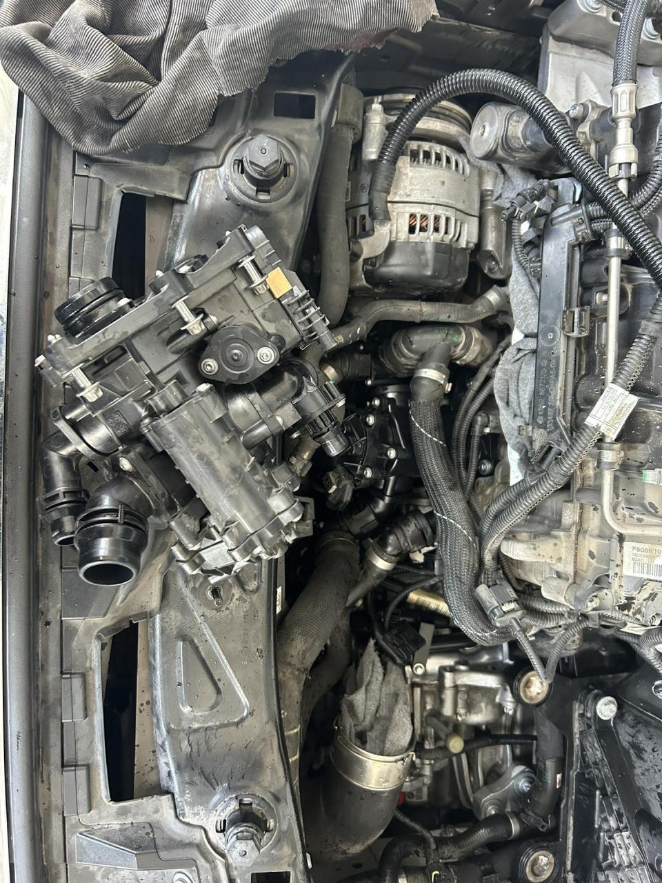 宝马b38更换热量管理模块