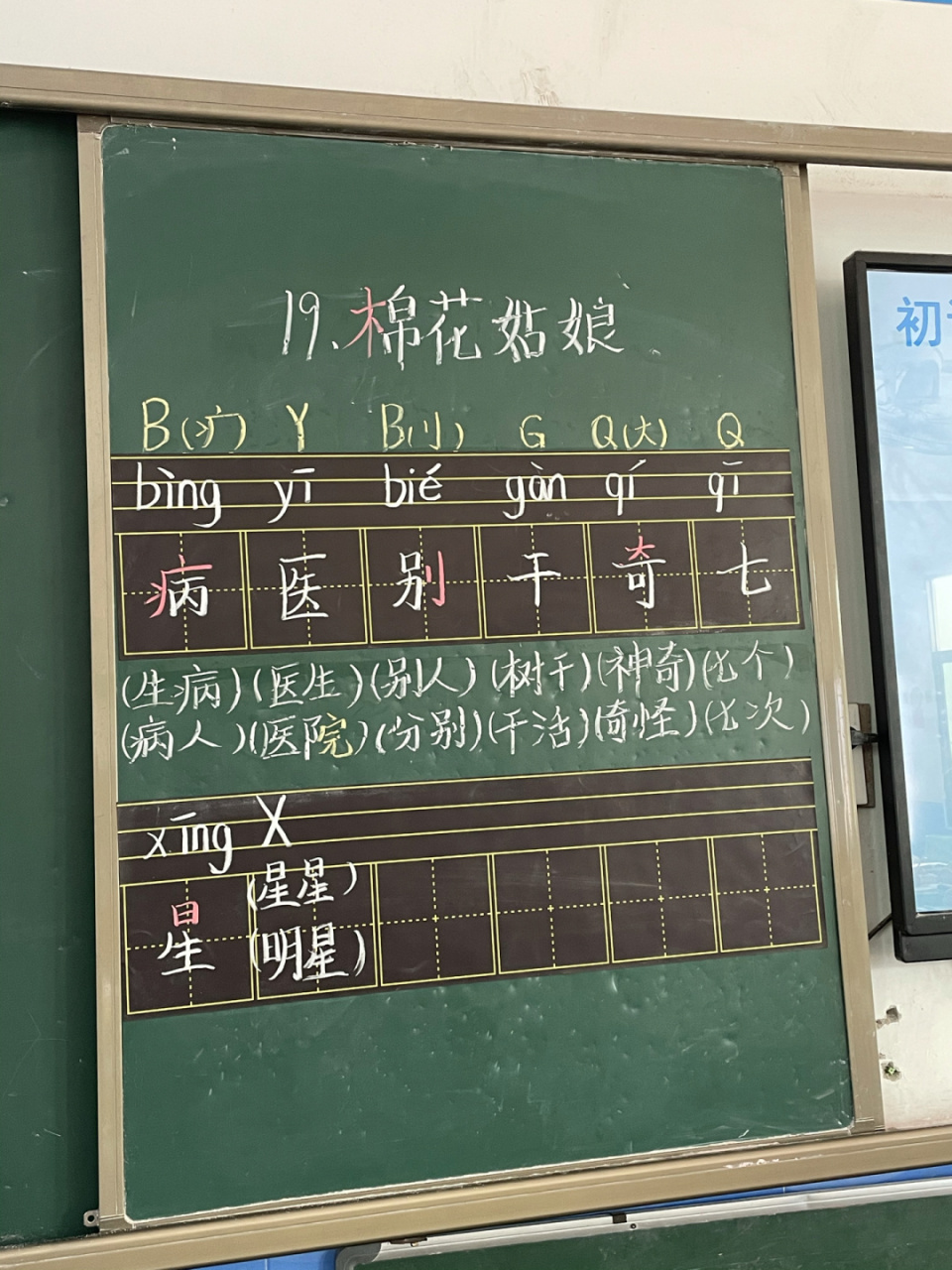 19《棉花姑娘》板书设计