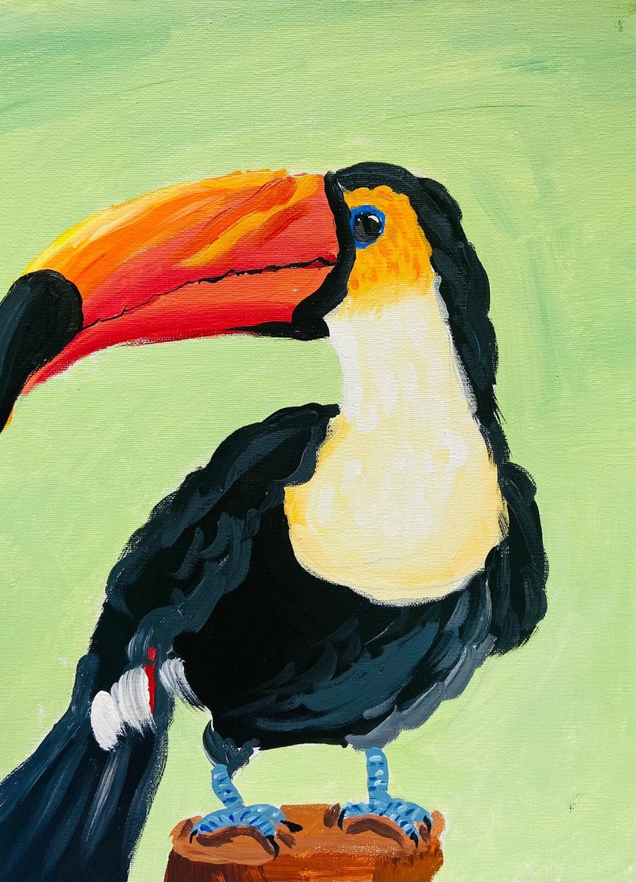 《巨嘴鸟》儿童绘画 所有结束,都不过是另一种开始