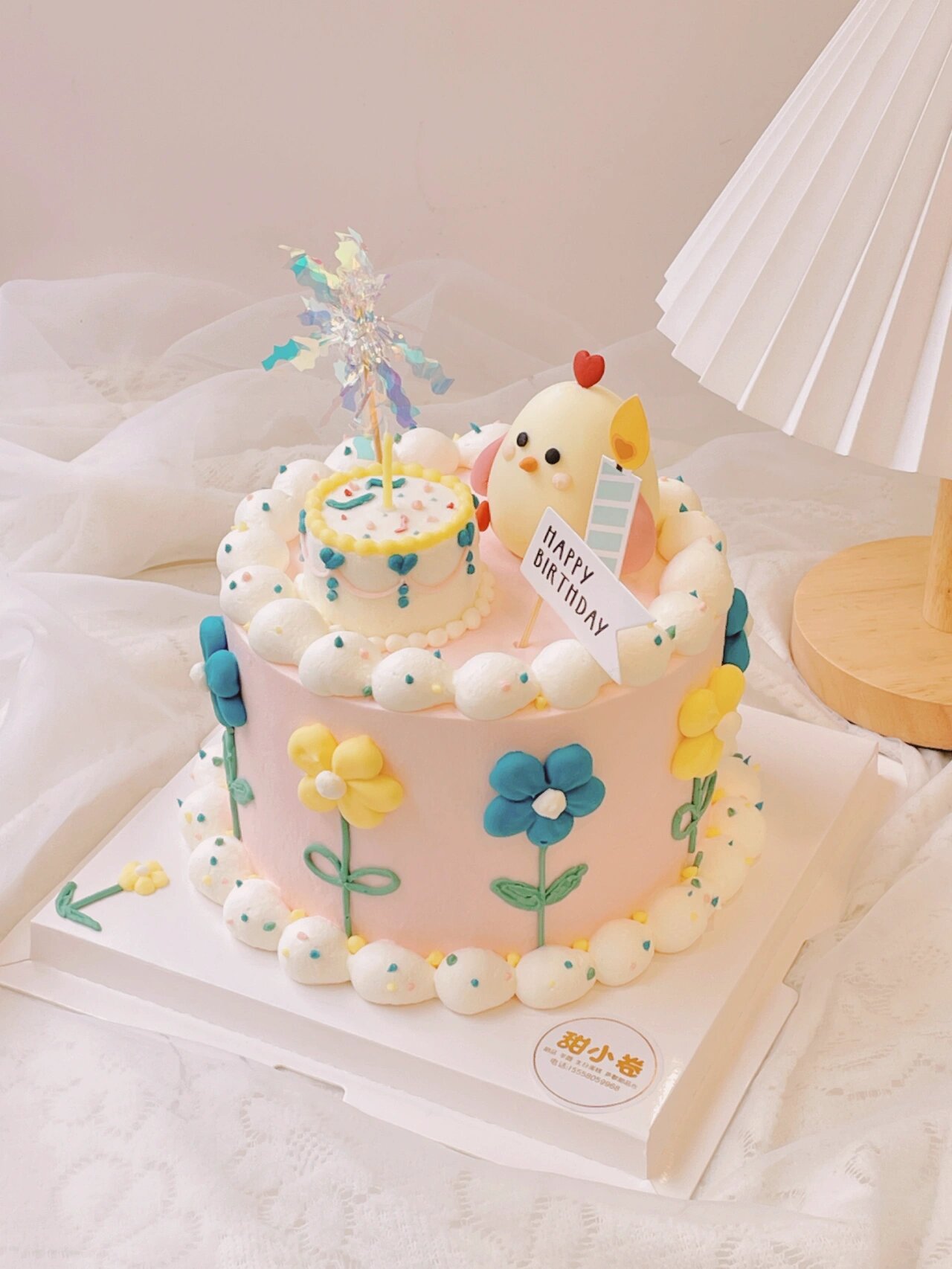 鸡宝宝可爱生日蛋糕 儿童蛋糕 杭州蛋糕定制