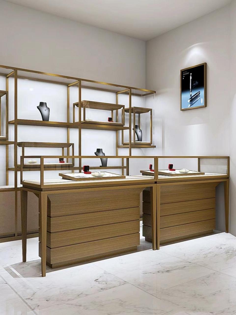 鑫盛鼎珠宝展柜高级定制 源头厂家直供 店铺展示柜设计 珠宝展柜 专业