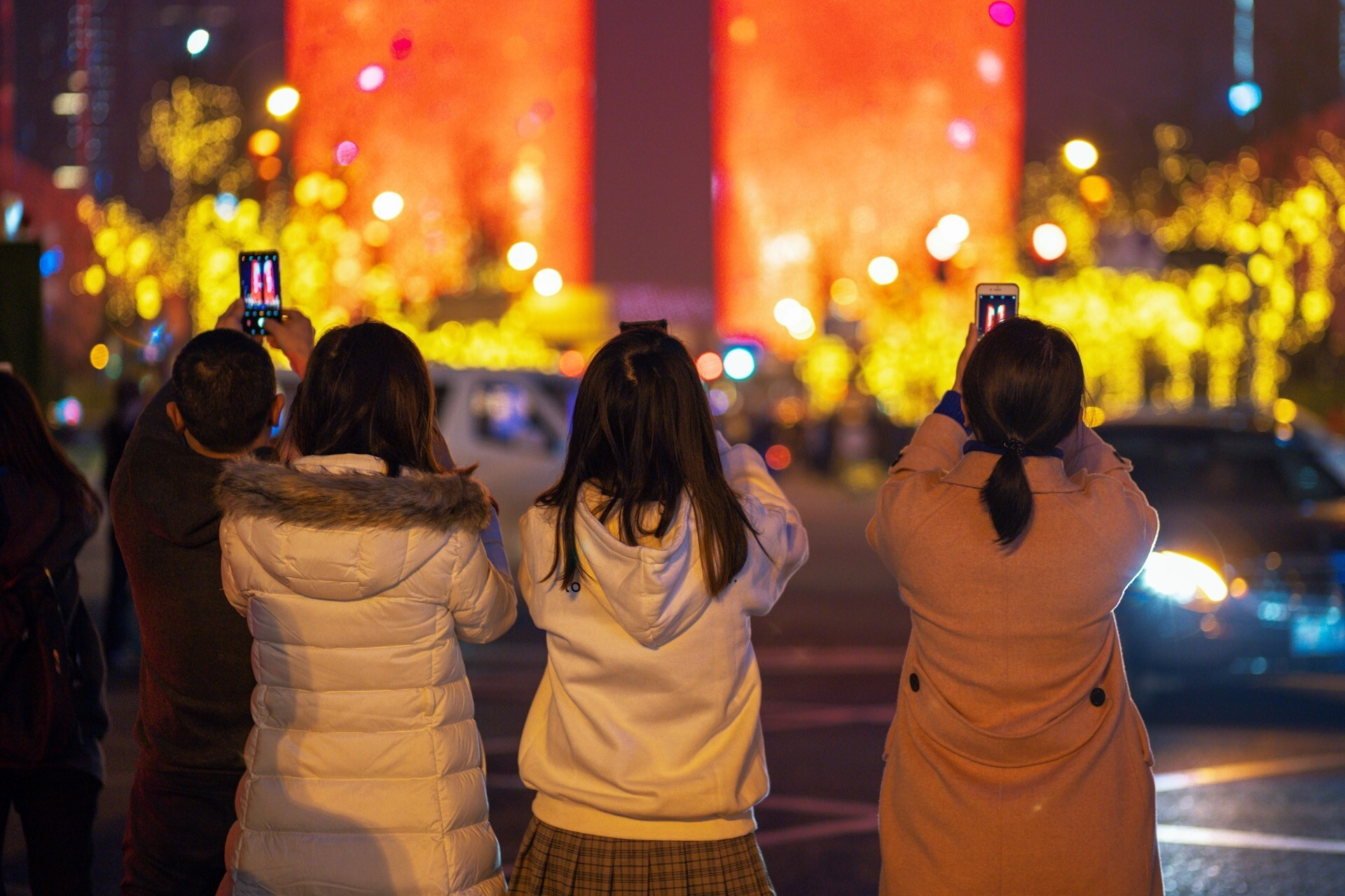 最美成都 金融城灯光秀 成都2021过年的网红地—金融城双子塔灯光秀.