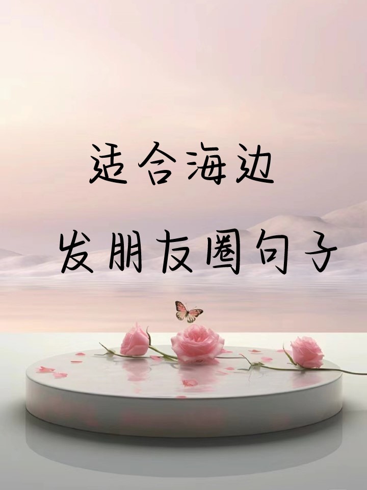 适合海边发朋友圈句子