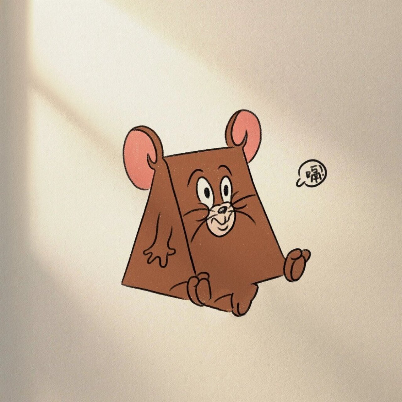 简笔画|捉到一只偷吃奶酪的小老鼠 奶酪牌杰瑞 有被可爱到