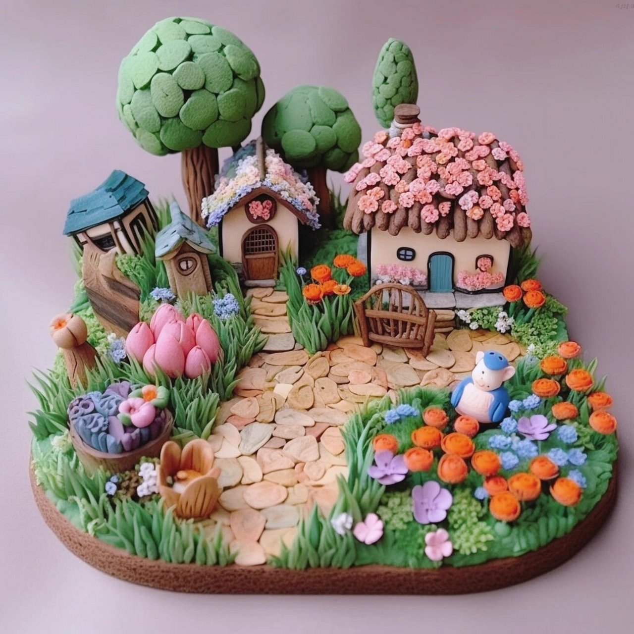 粘土~梦想中的小花园超轻粘土创意手工