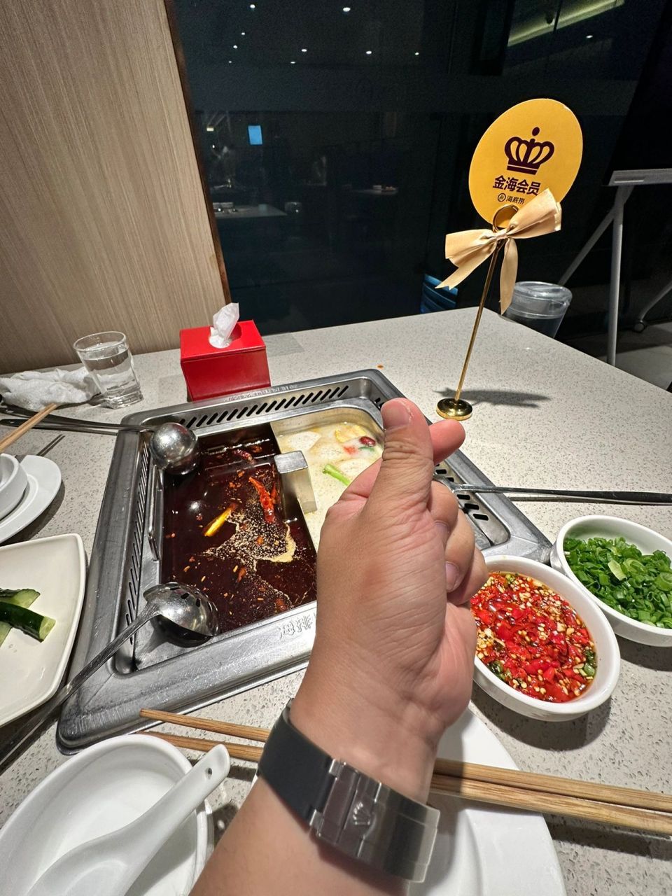 9890海底捞金海会员有啥福利吗 升级金海的第一天,哪怕合肥下大雨