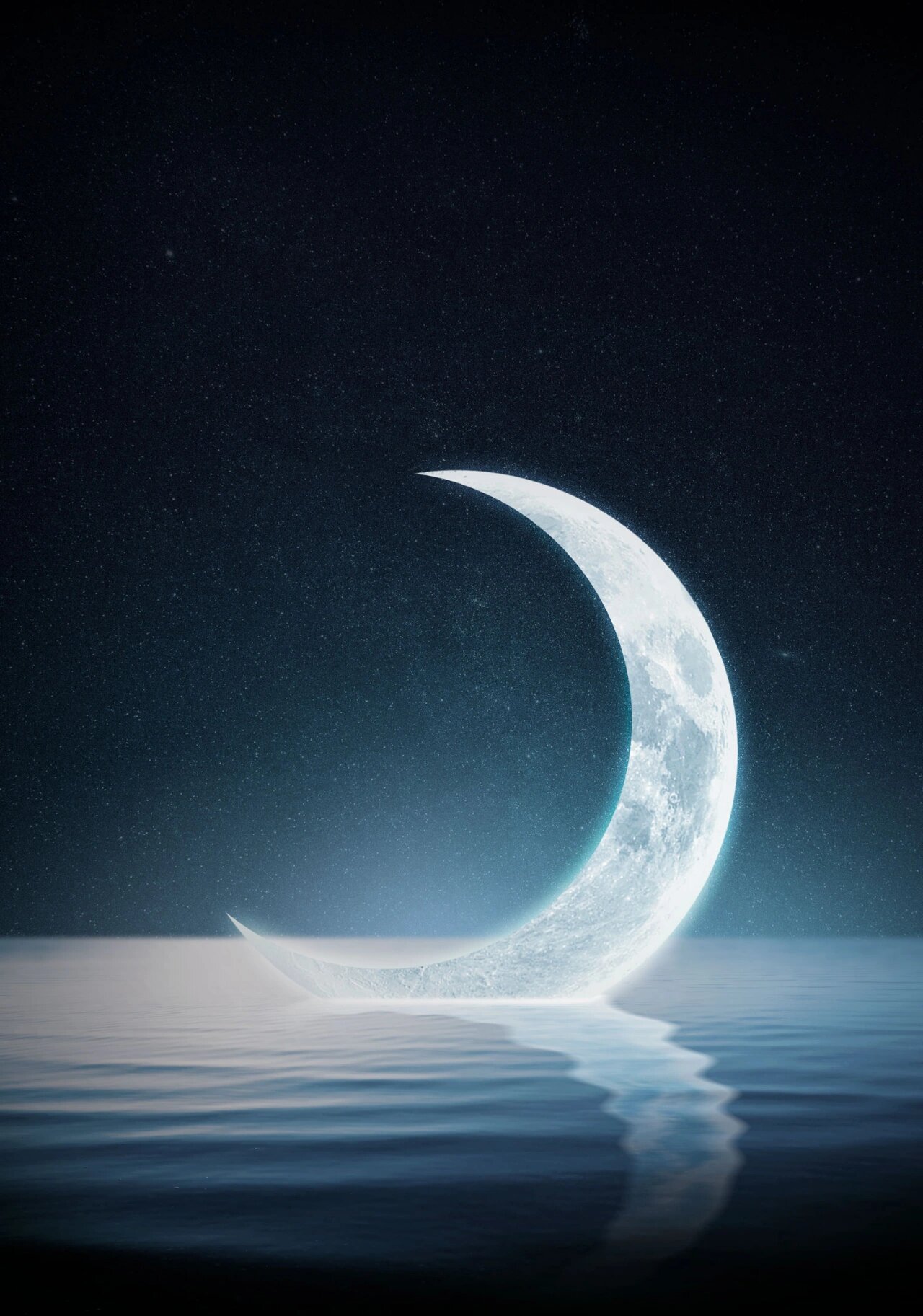 梦幻月亮抠图背景素材(2) 月亮之所以在天上,是因为天上的月亮才是