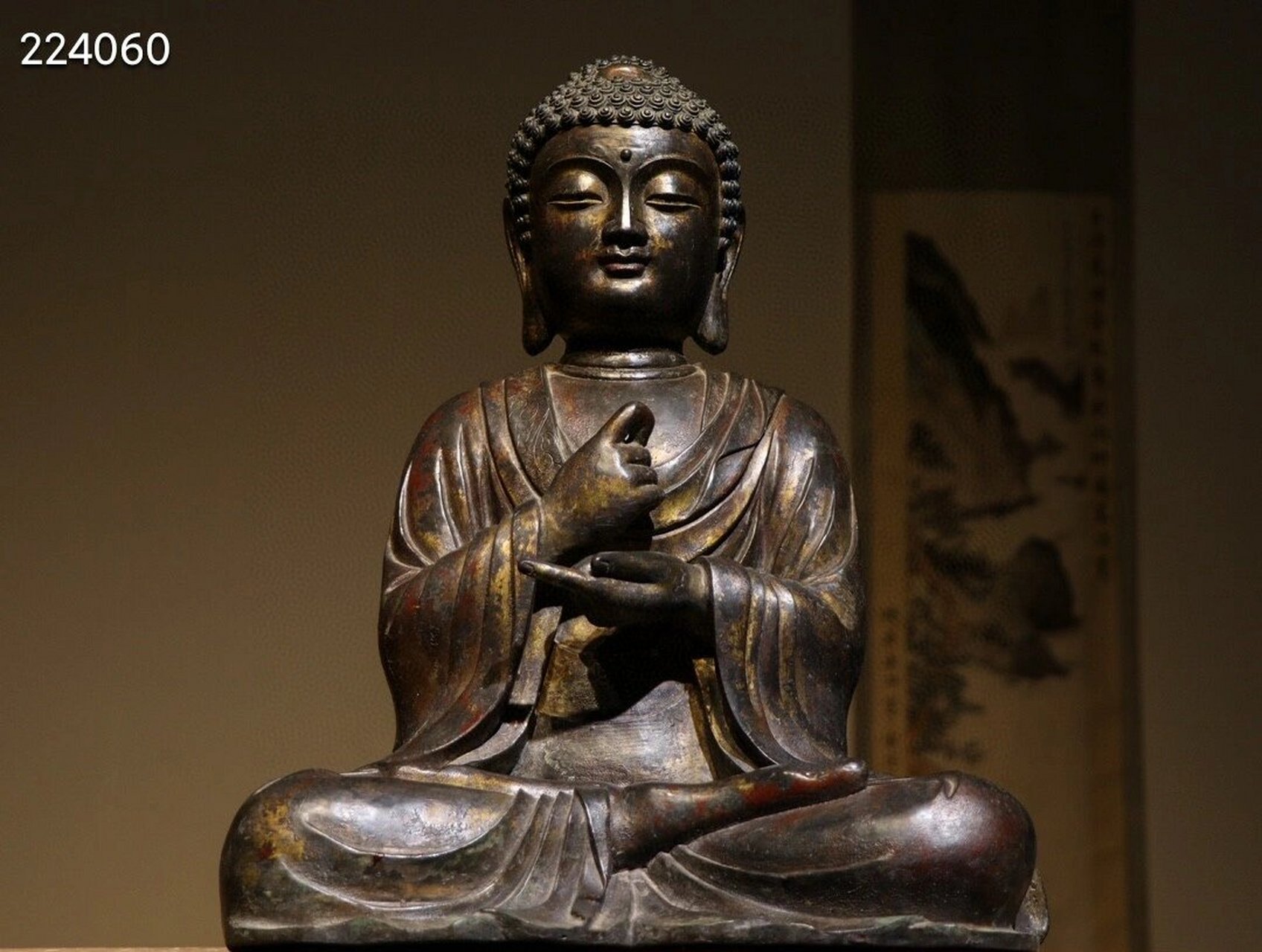 重22.9斤 大日如来为五方佛之一.又译为毗卢遮那佛.