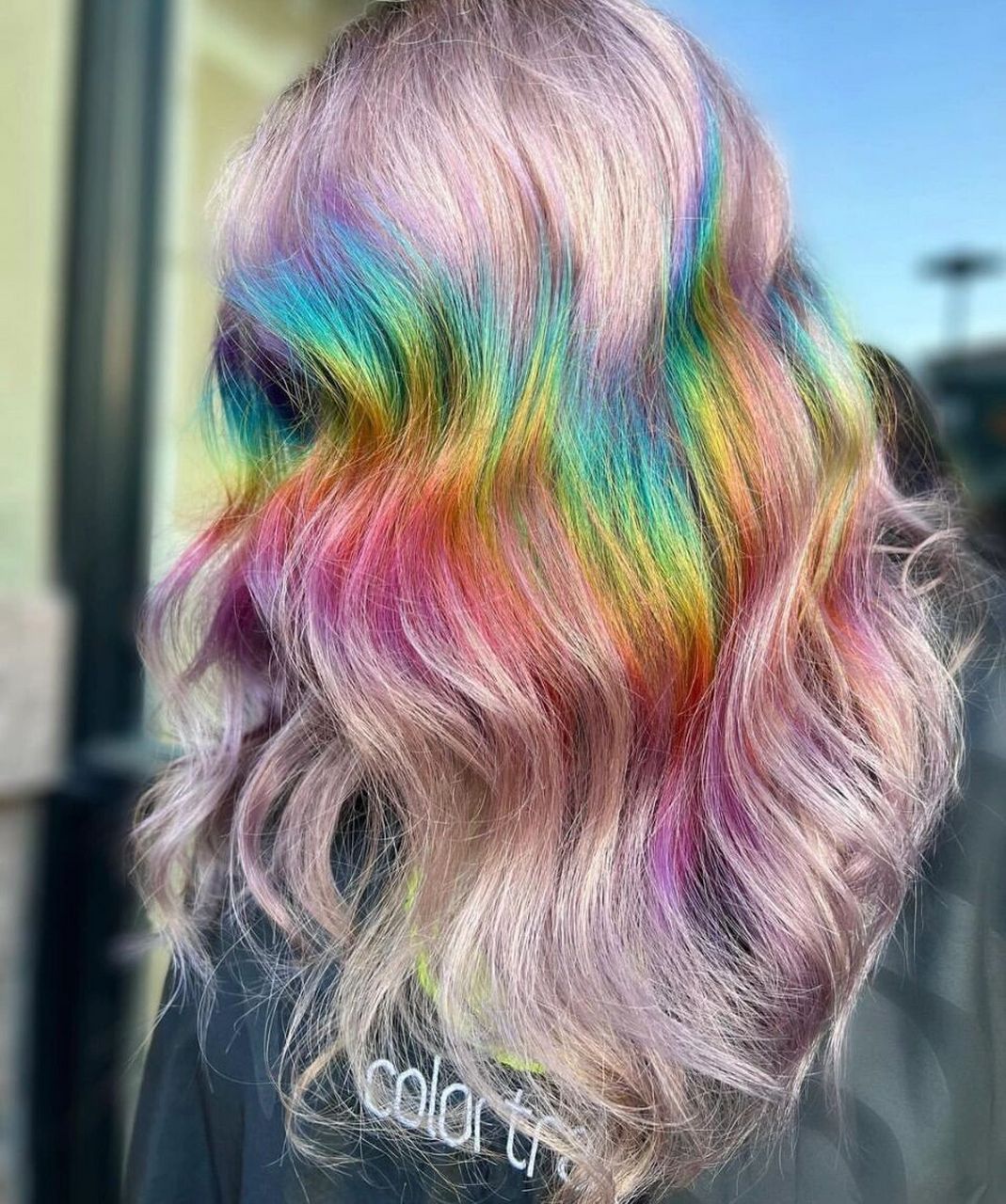 96把好心情戴在头上0615 发色欣赏98 绚丽夺目的彩虹发色96