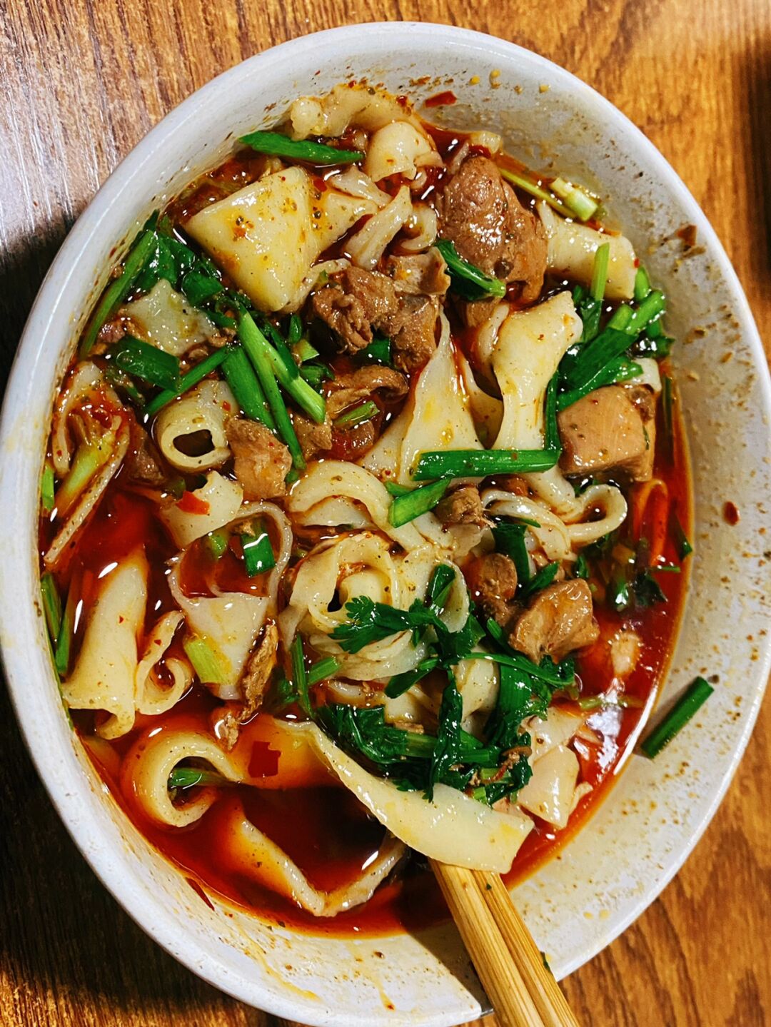 任何人没有吃过临颍项记的麻辣鸡块烩面我都会很伤心的ok?