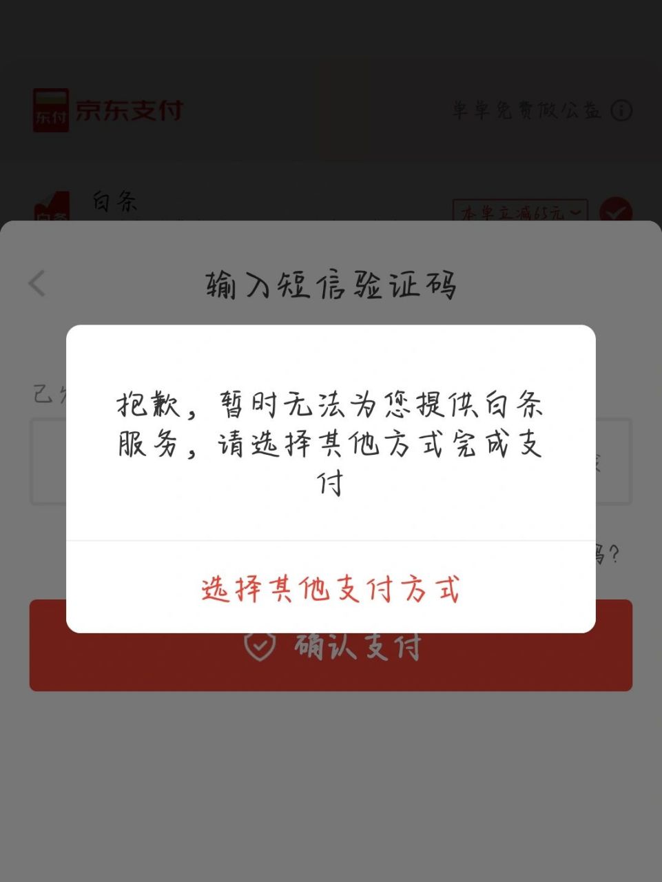 友友们 京东白条怎么支付不了呢 今天94种草 京东白条第一次支付买