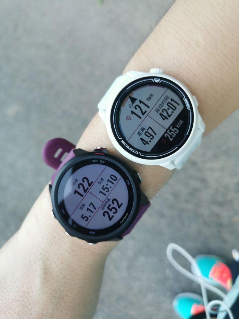 佳明245和高驰pace2数据对比 我跑步有一年多了,以前也不懂要测心率