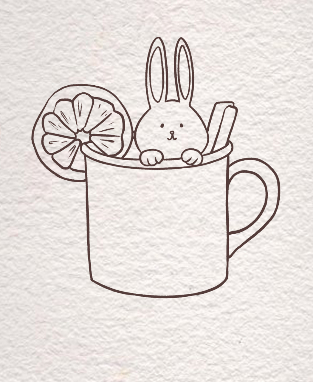 一杯兔子热巧克力|零基础简笔画 来一杯热巧克力吗,经过无数次测评