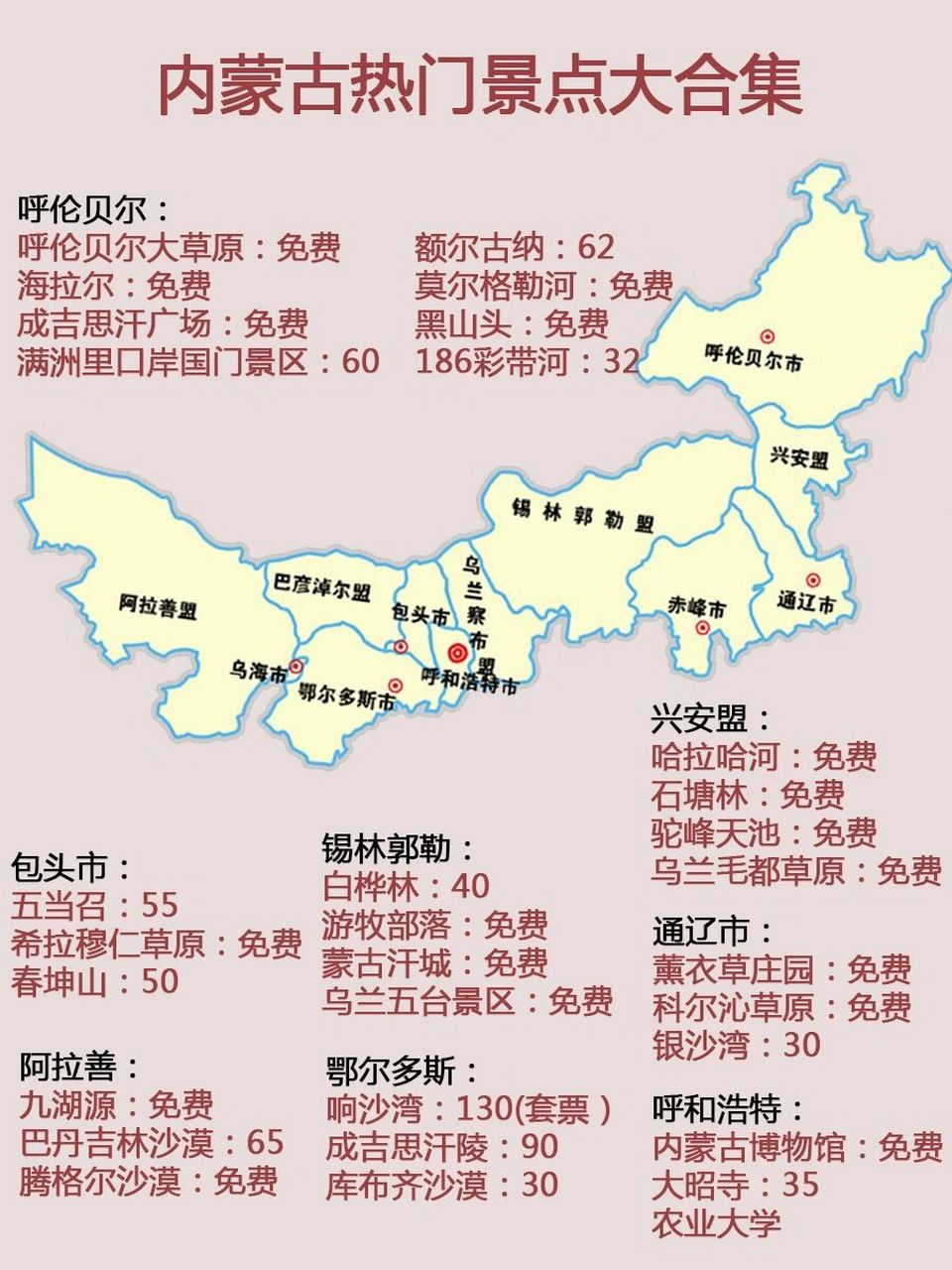 超全内蒙古旅游攻略92157—9月份来玩一定要 想去内蒙古旅游的