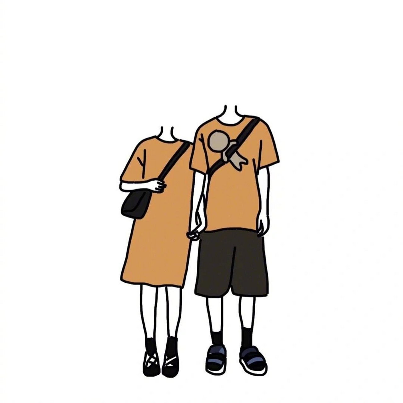 抠图素材9情侣头像夫妻卡通追星偶像爱豆 有姐妹找我要情侣款的这不就