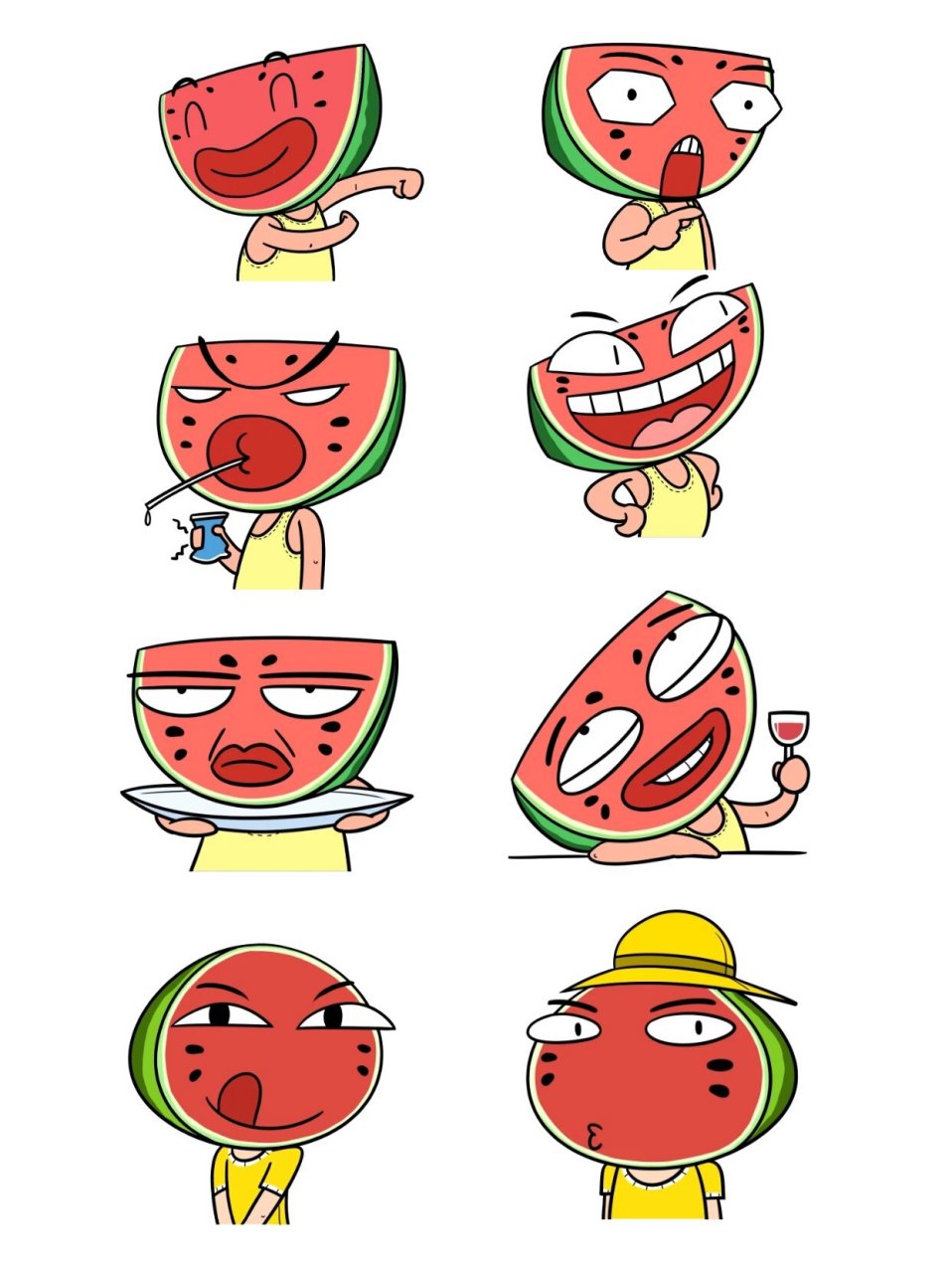 西瓜专属表情包来啦!