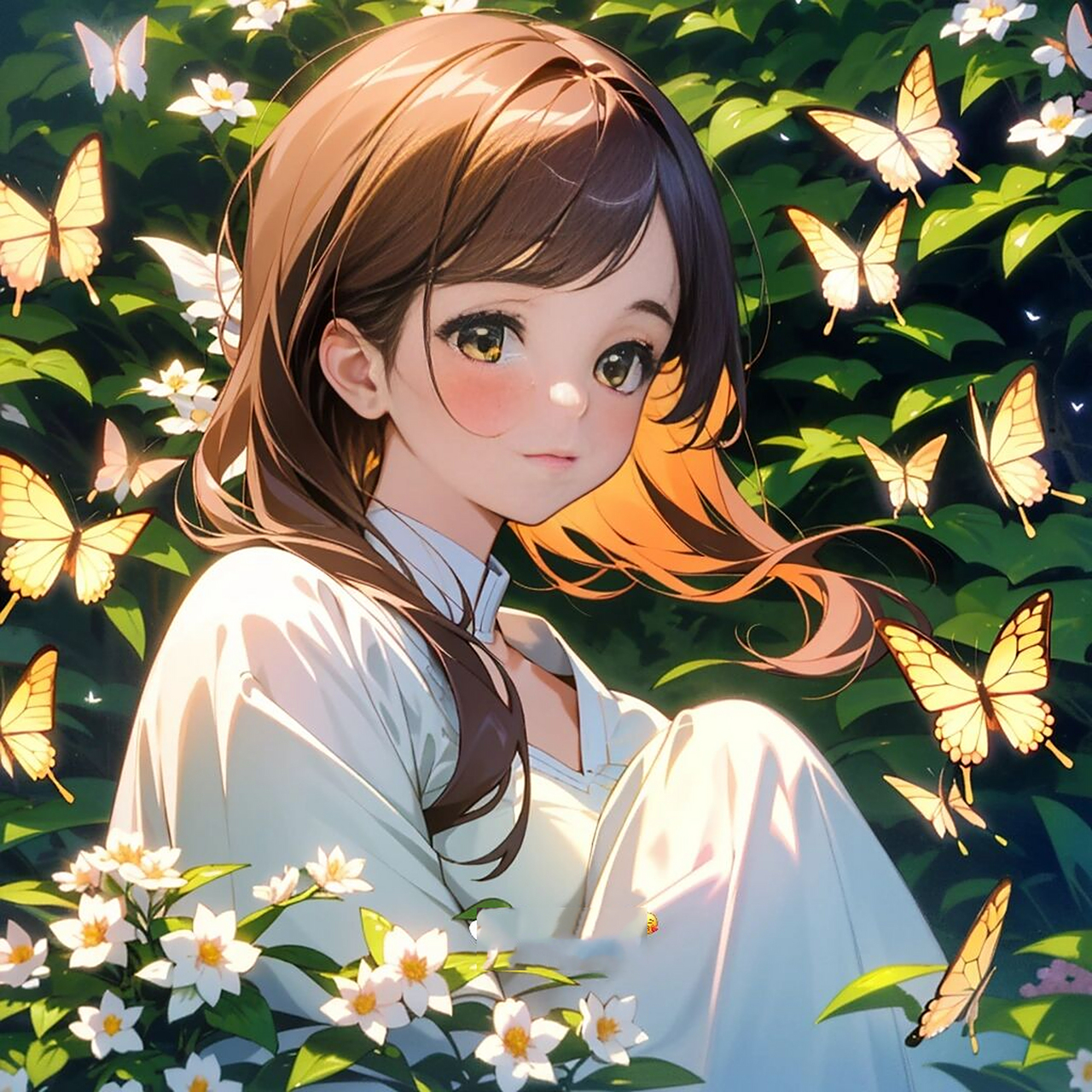 小众唯美森系治愈动漫头像女7815