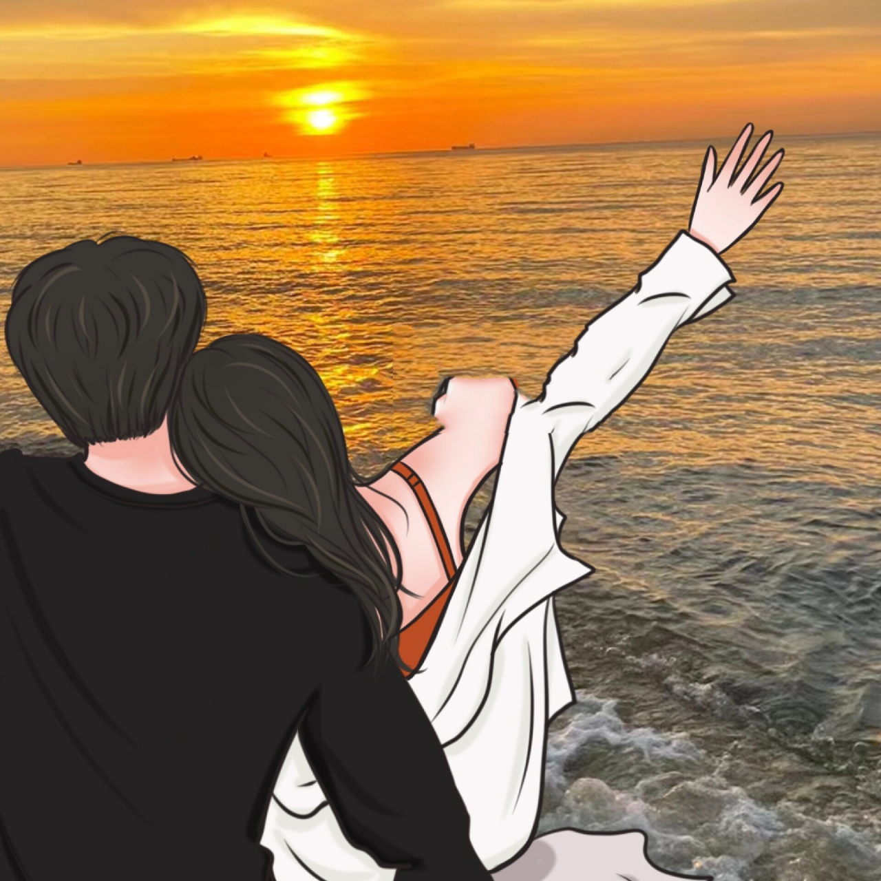 微信情侣背景图|头像