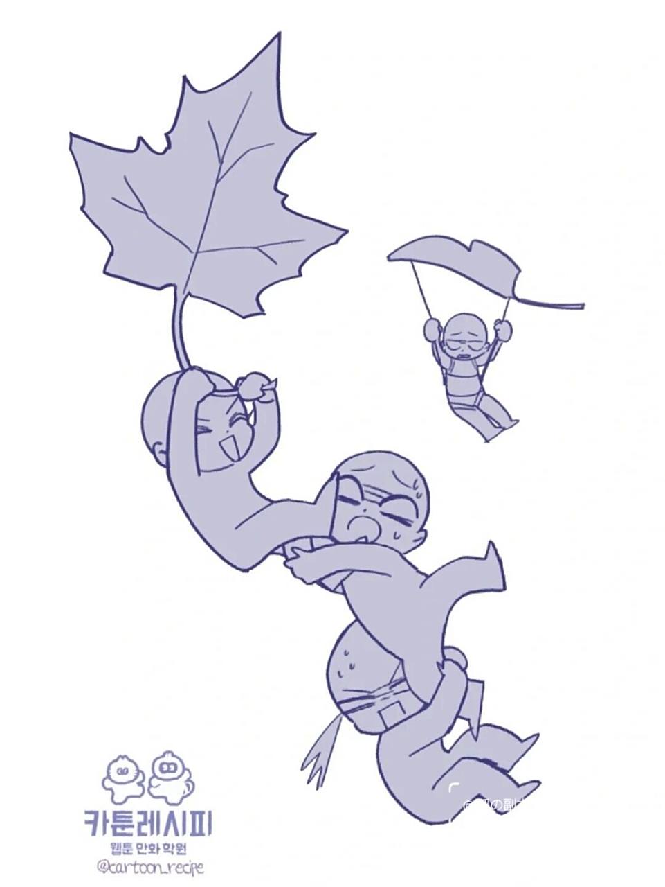 qq多人可爱互动模板素材 图源twi,不可商用