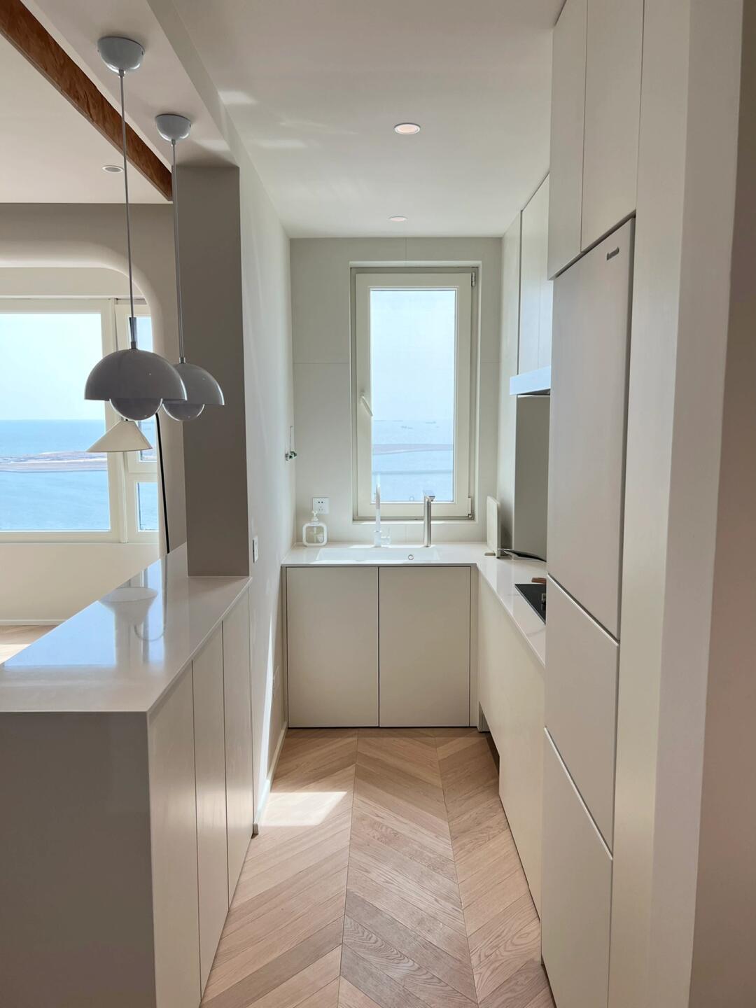 小户型6平米开放式厨房,极简温柔风太美了