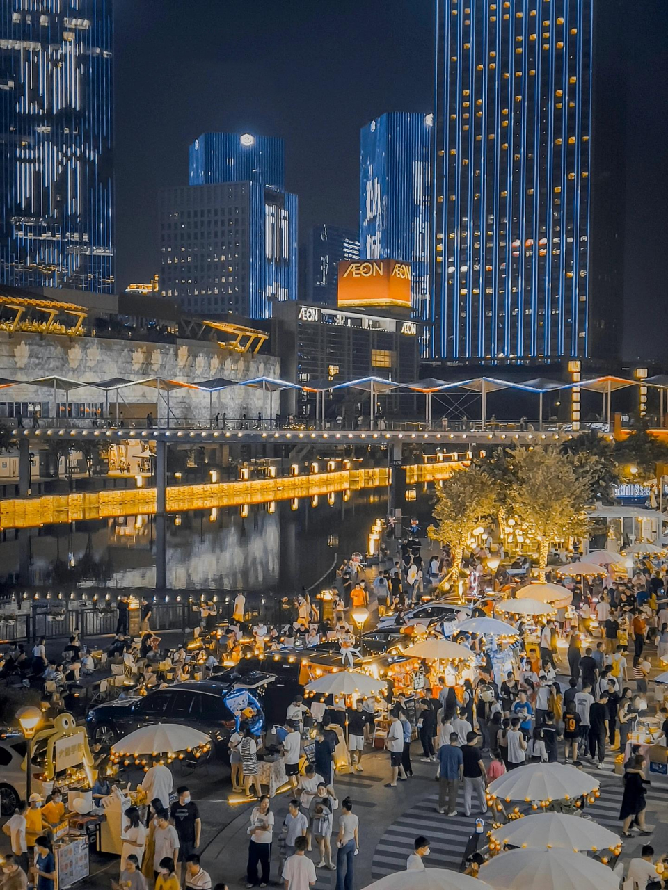 佛山夜市|藏在千灯湖的热闹夜市91 市井长巷 光影交错,人间烟火