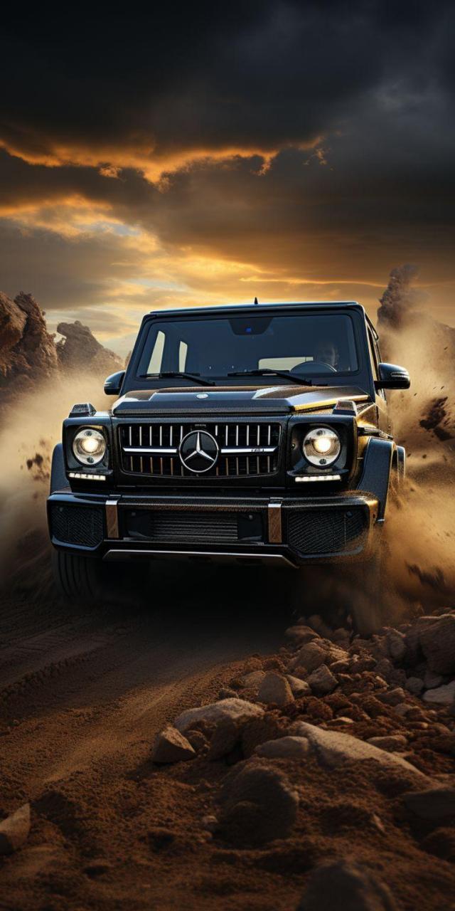 真男人座驾,奔驰大g汽车壁纸.