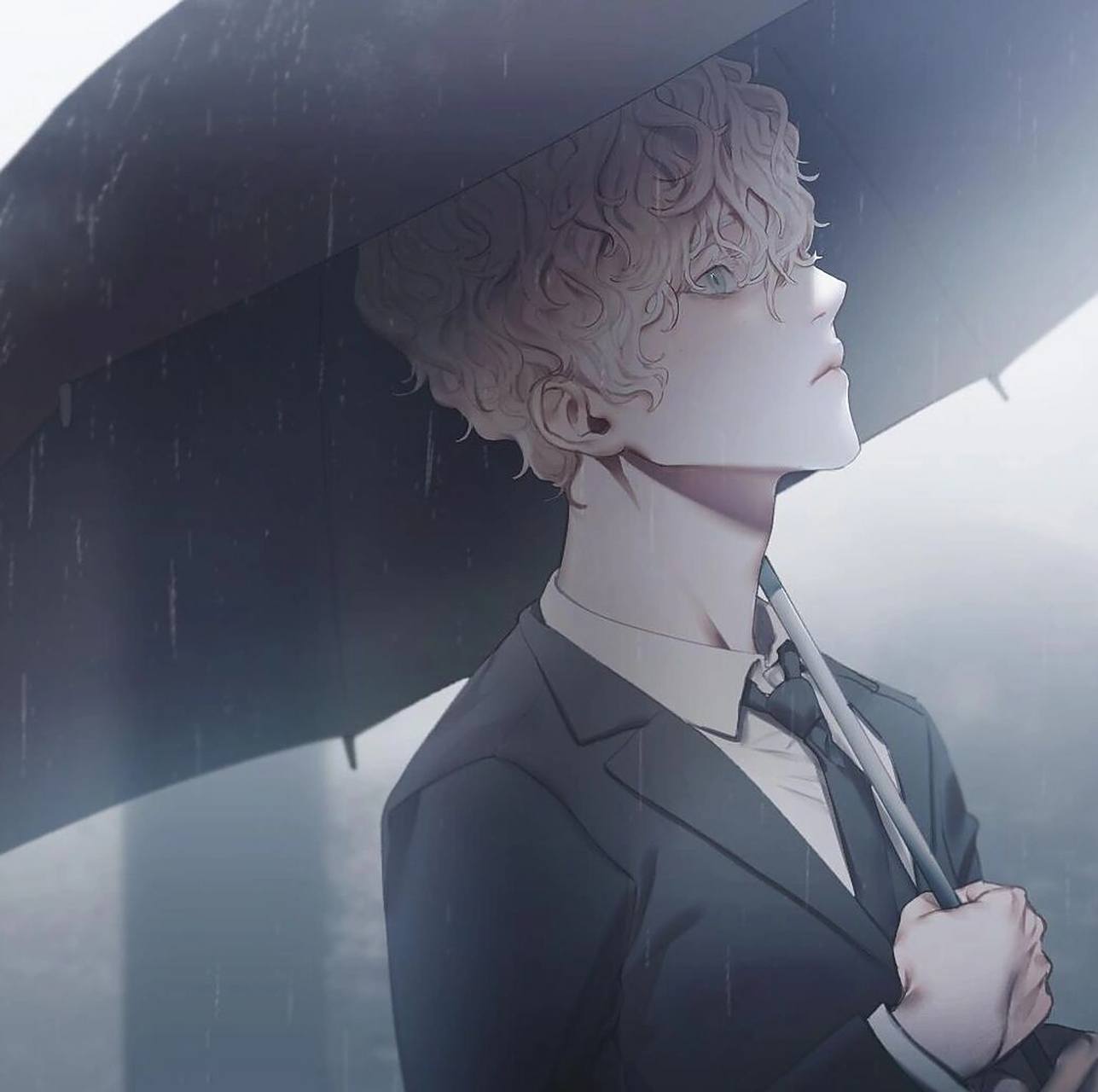 90张动漫男生头像,emo冷漠男头8