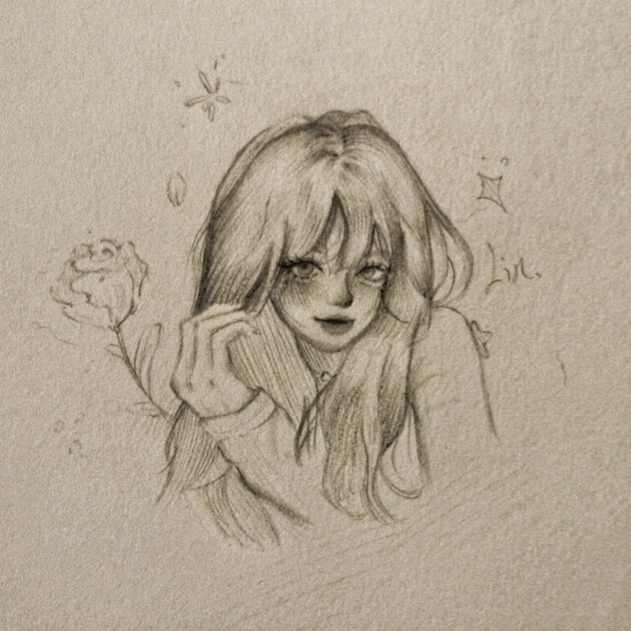 手绘|"纯欲风小姐姐"(*/63*) 春风十里不如你