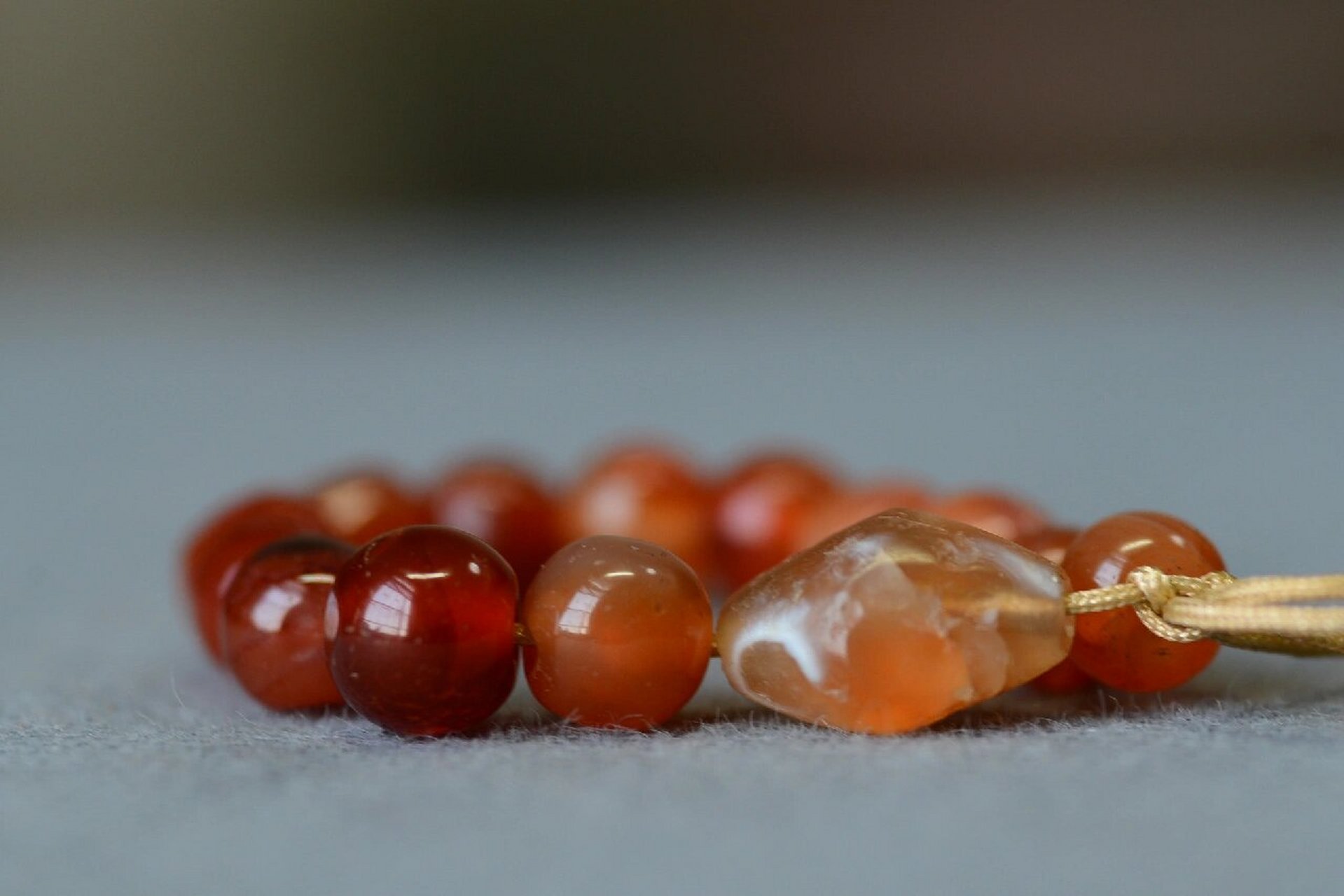 一串从辽金到清代都有的老玛瑙小珠子 #古董首饰# #玛瑙# #老玛瑙珠子