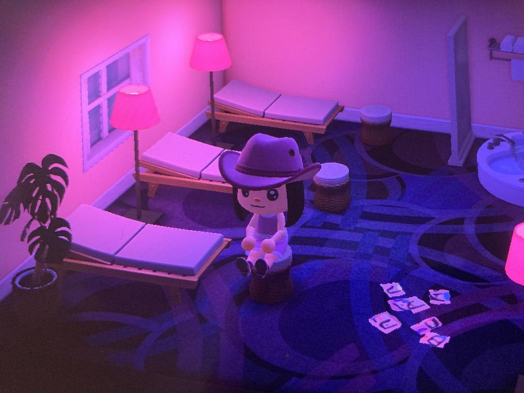 动森#粉红洗头房装修中.