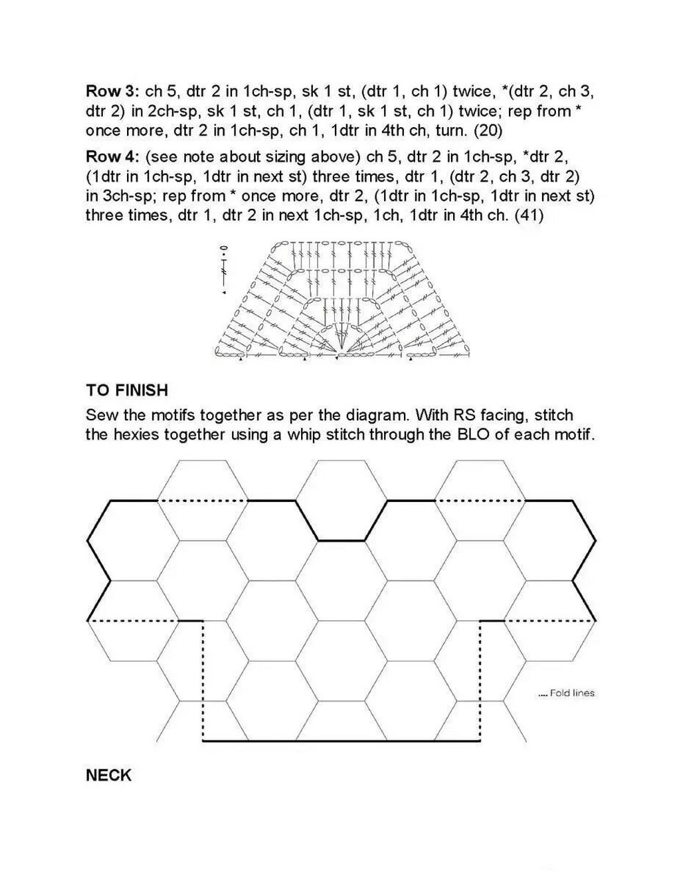 六角拼花衣图解 简单大方的六角拼花衣,新手也可以完成