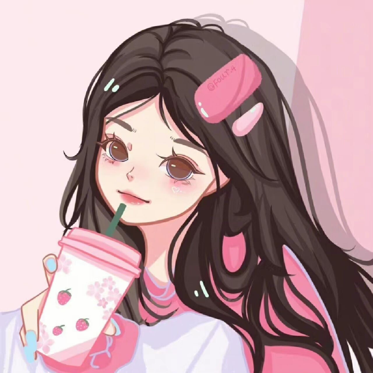 卡通可爱头像 手绘头像|高冷女生头像|少女头像 真人照片转手绘|手绘