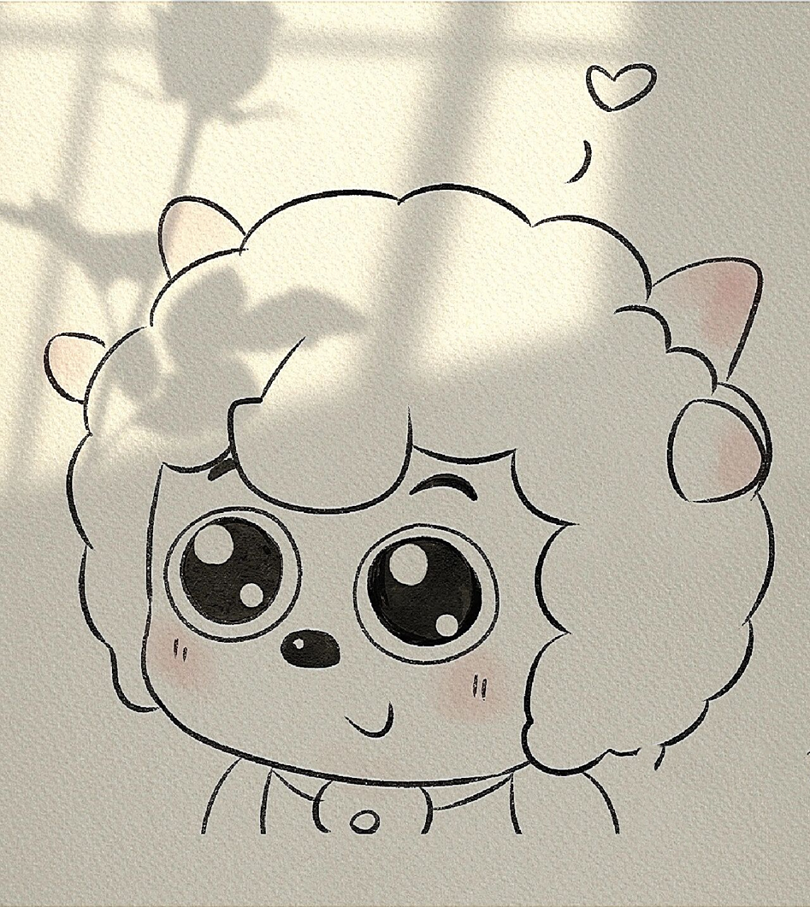 喜羊羊简笔画‖(16)     临摹