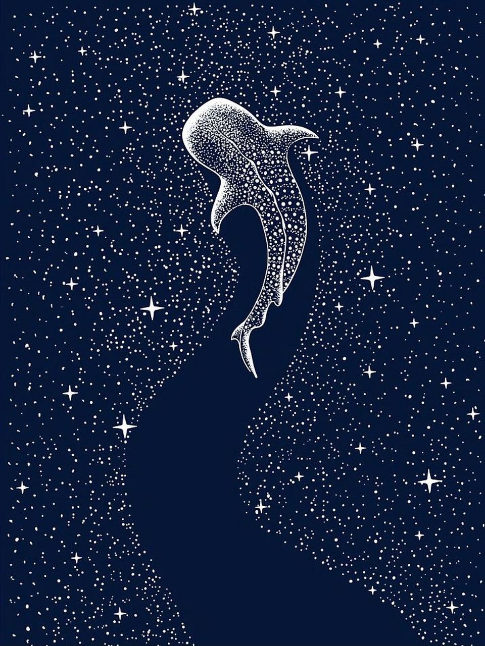 化身孤岛的蓝鲸|深海鲸鱼印花图案设计🐳 🌊🌊🌊🌊🌊🌊