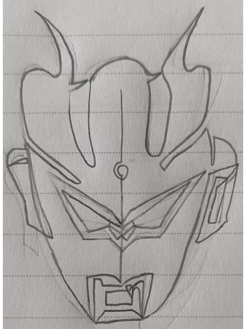 赛罗奥特曼绘画过程(不喜勿喷)