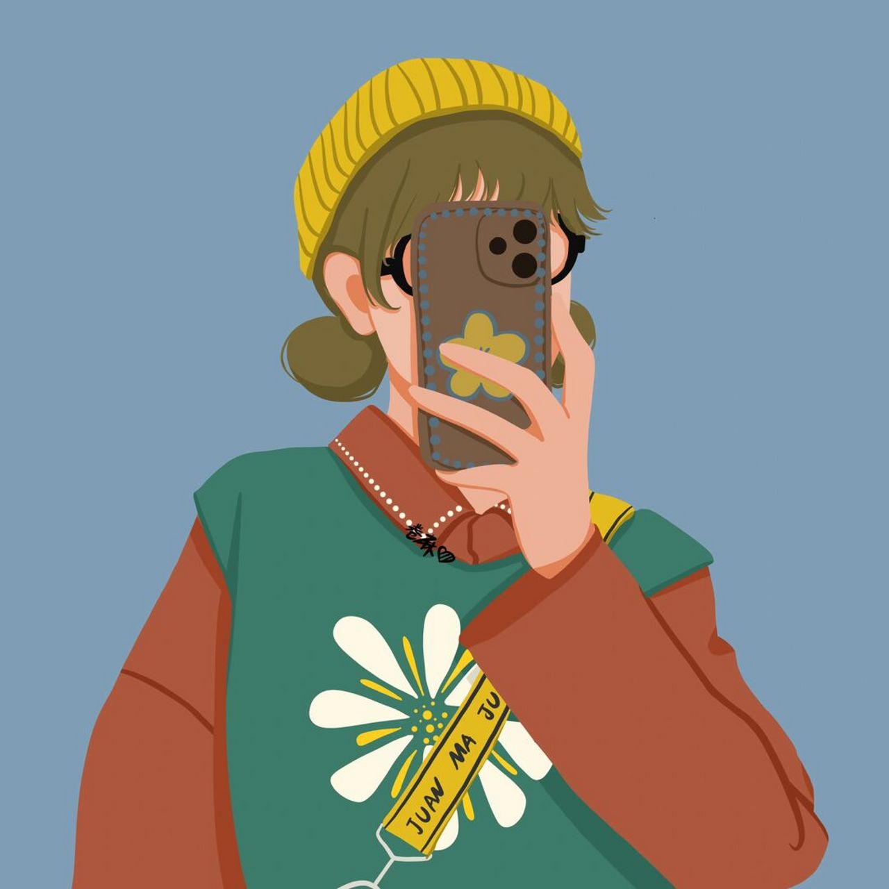 插画 | 头像 |美好的事物永远都在路上 图片可做个人头像,个人壁纸