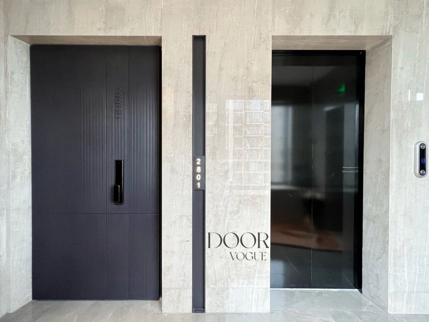 我家入户门成了全小区的装修参考模板70 图①落地正面实拍效果 图②