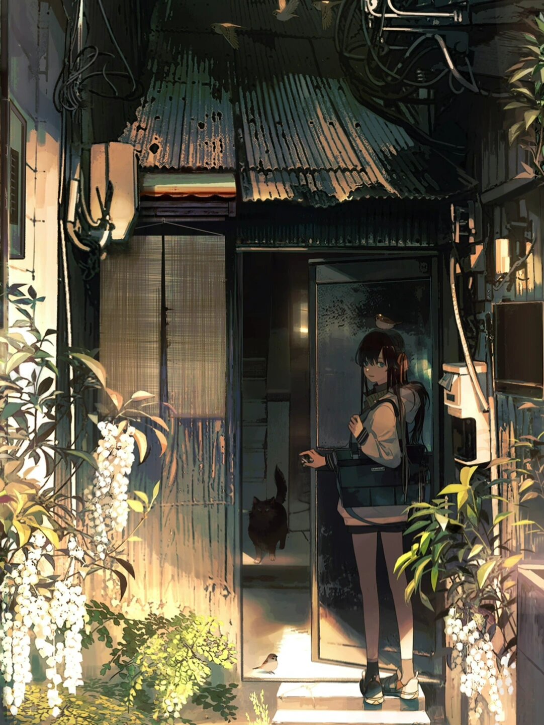 二次元少女动漫人物场景插画分享