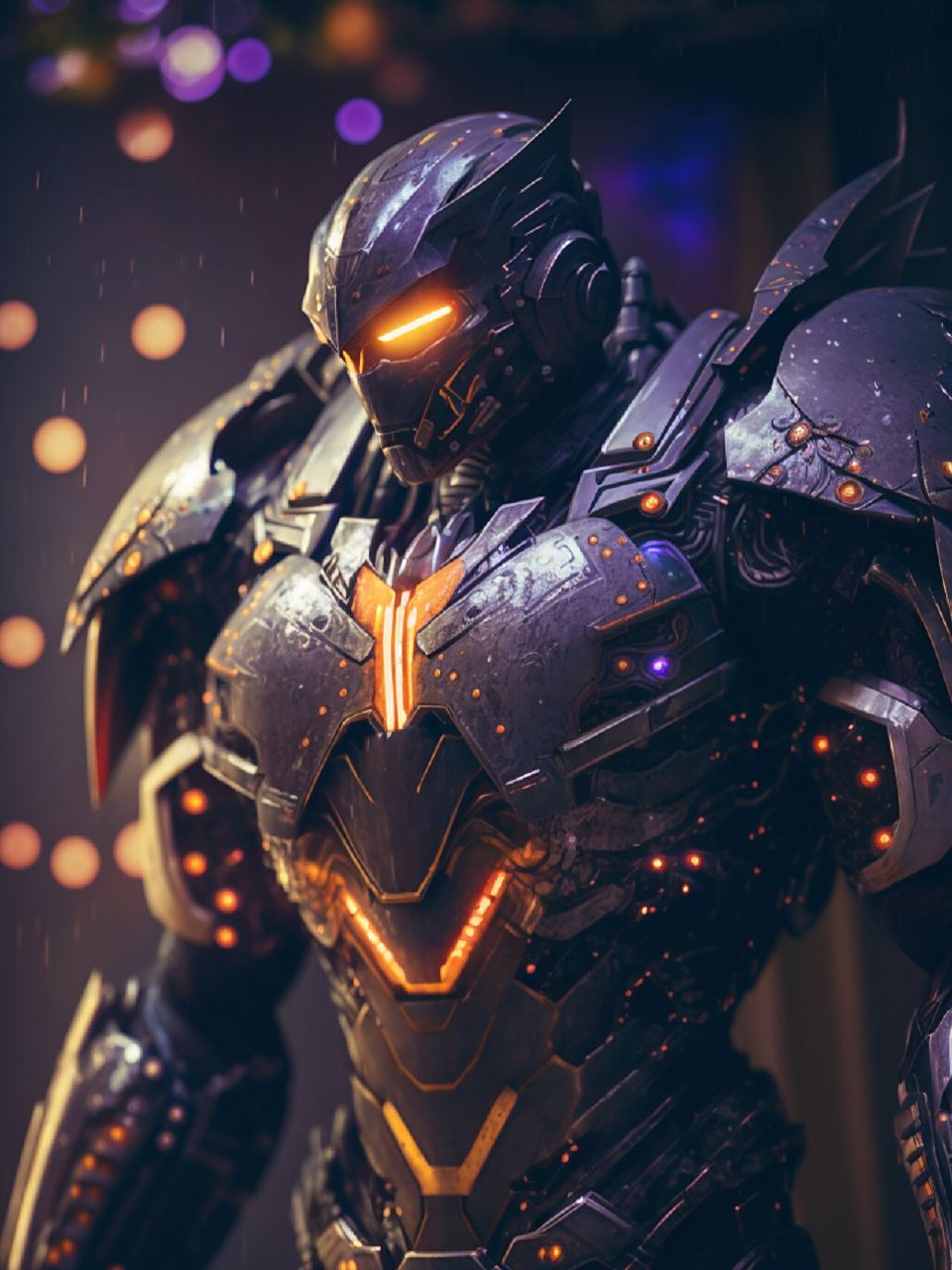 ai绘画创作,送你几张环太平洋机甲壁纸