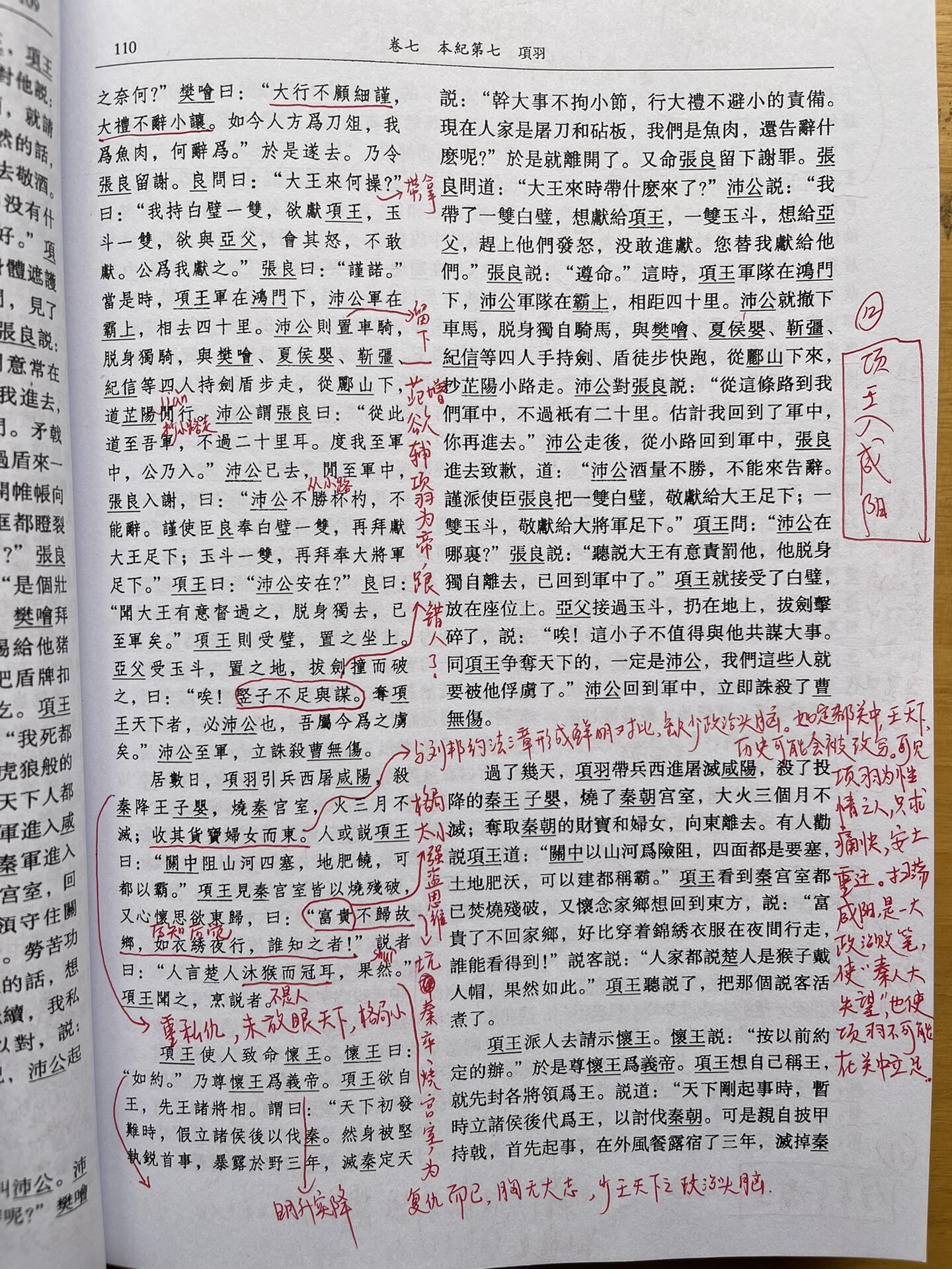 《史记·项羽本纪》批注02