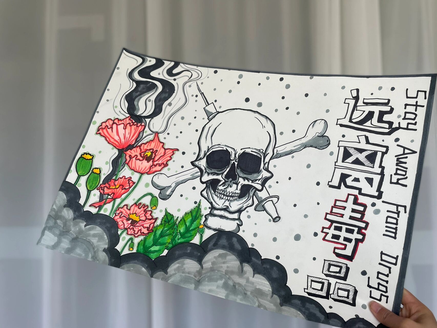 世界禁毒日手抄报