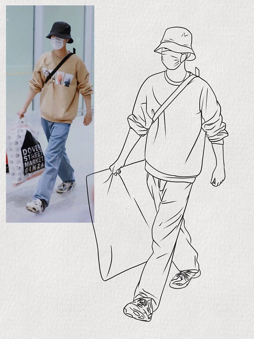 肖战|简笔画|零基础十分钟|人物速写含步骤 点赞过百的步骤图来啦!