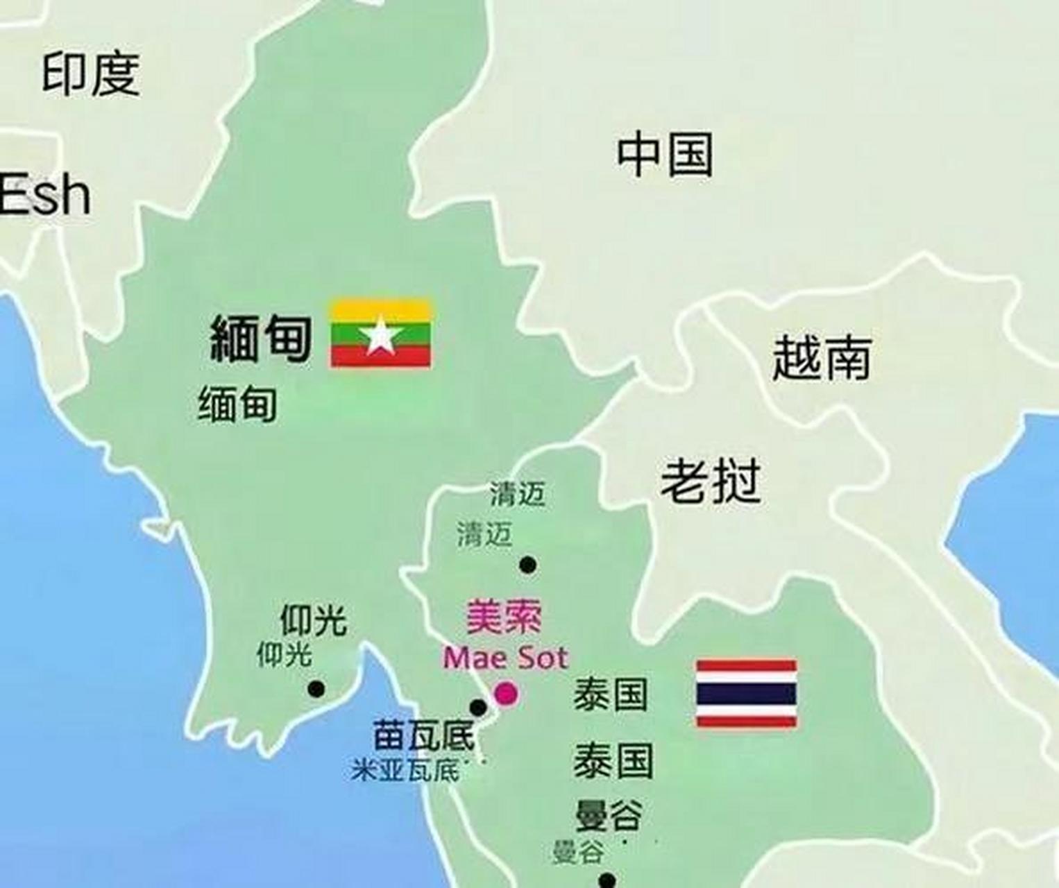 缅甸一警局遭无人机袭击 局长死亡事发地在妙瓦底,也可以音译成苗瓦底