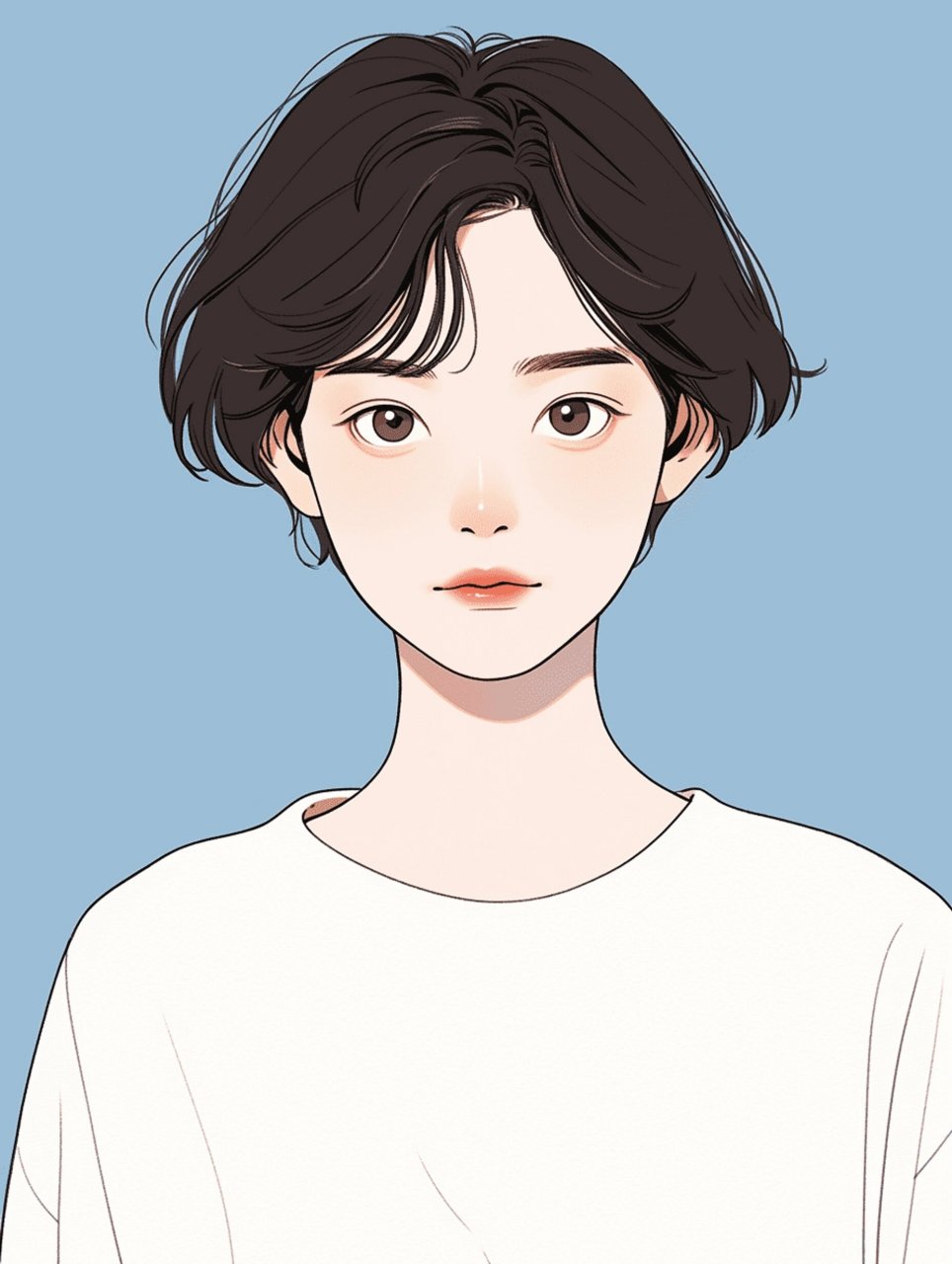 短发女生头像24