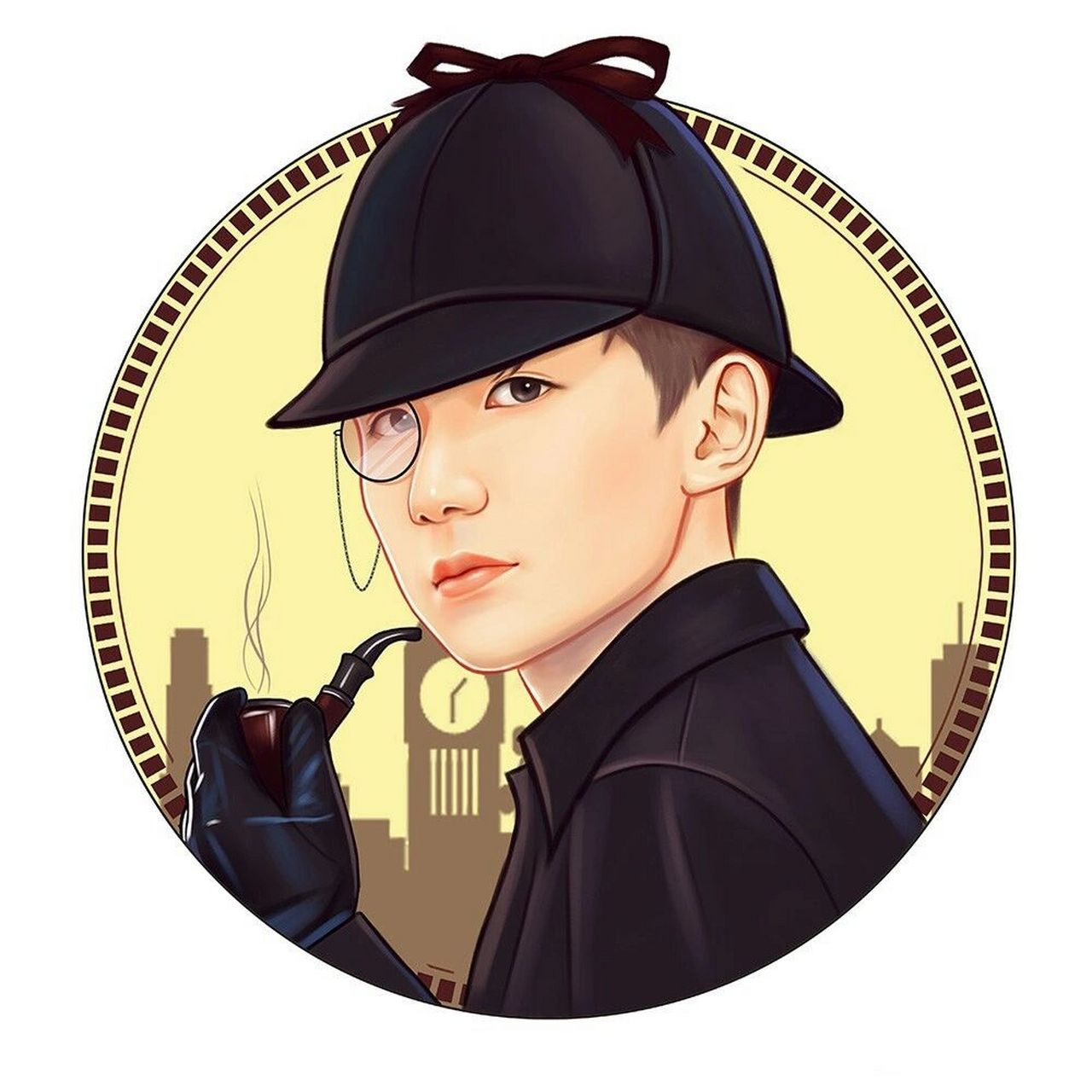 今日更新一组中年大叔真人手绘,高端大气风,懂生活有品位和格调的 ..