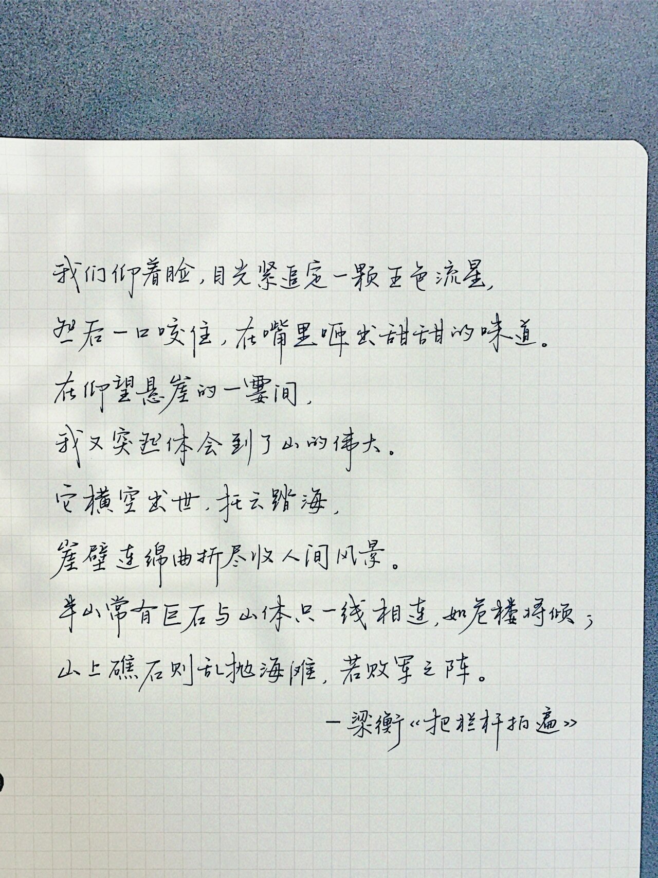 手写摘抄 | 你也贪恋这人间风景92