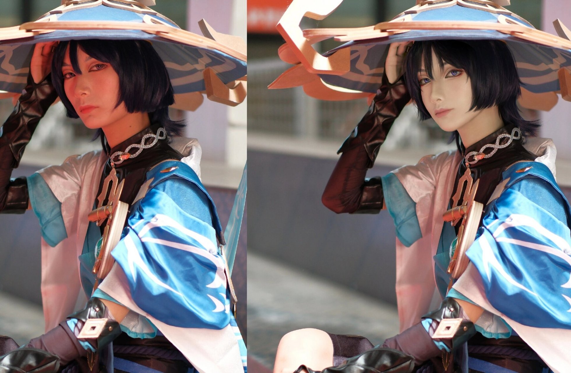 【cos后期展示】原神伞兵 面部精修 调色