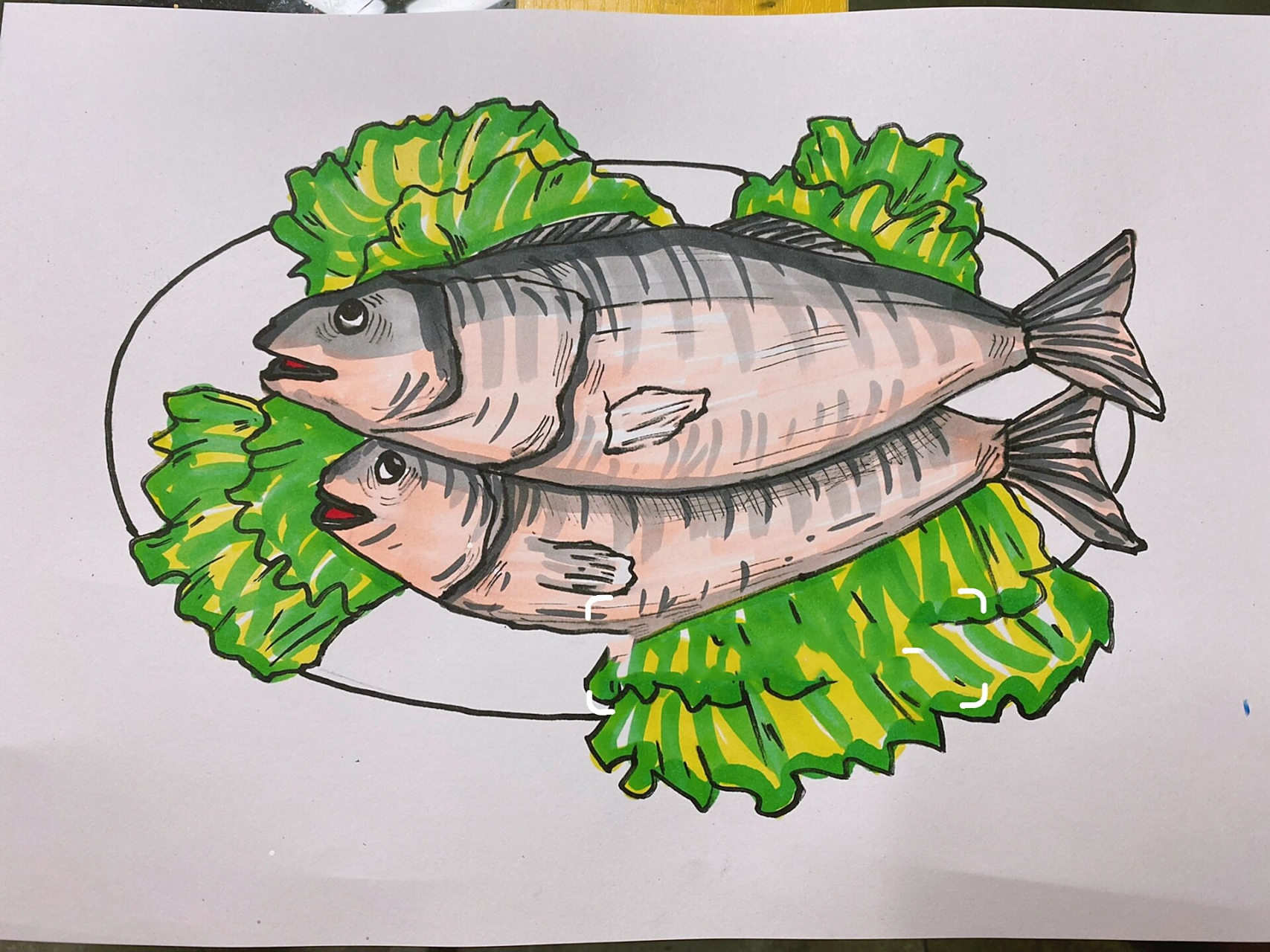 少儿创意绘画《清蒸鱼》步骤|课效|好吃又好看 清蒸鱼,好吃又好看