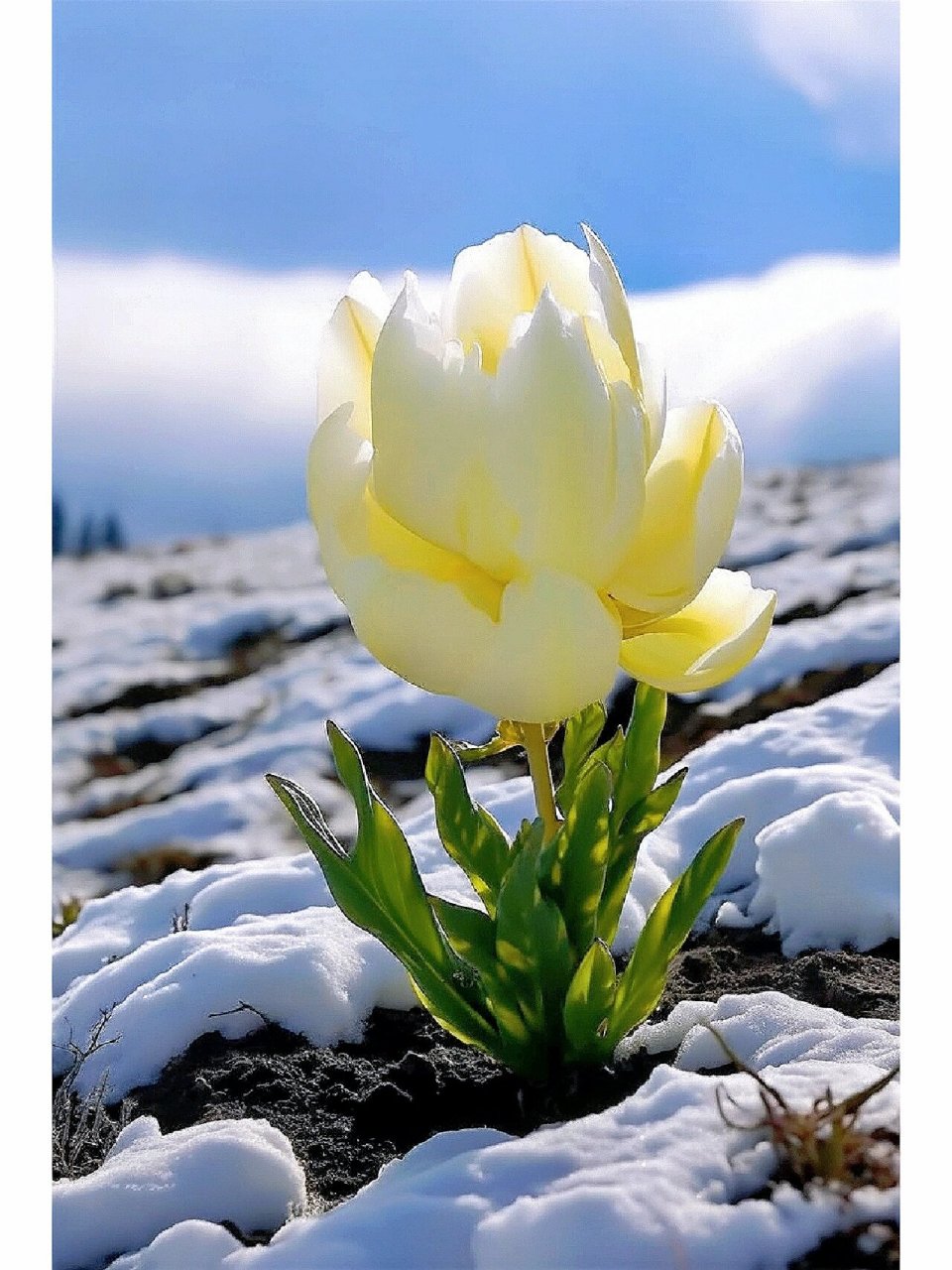 雪莲花生长在青藏高原,适合各种复杂气候环境;能在 1℃~39℃气温植株