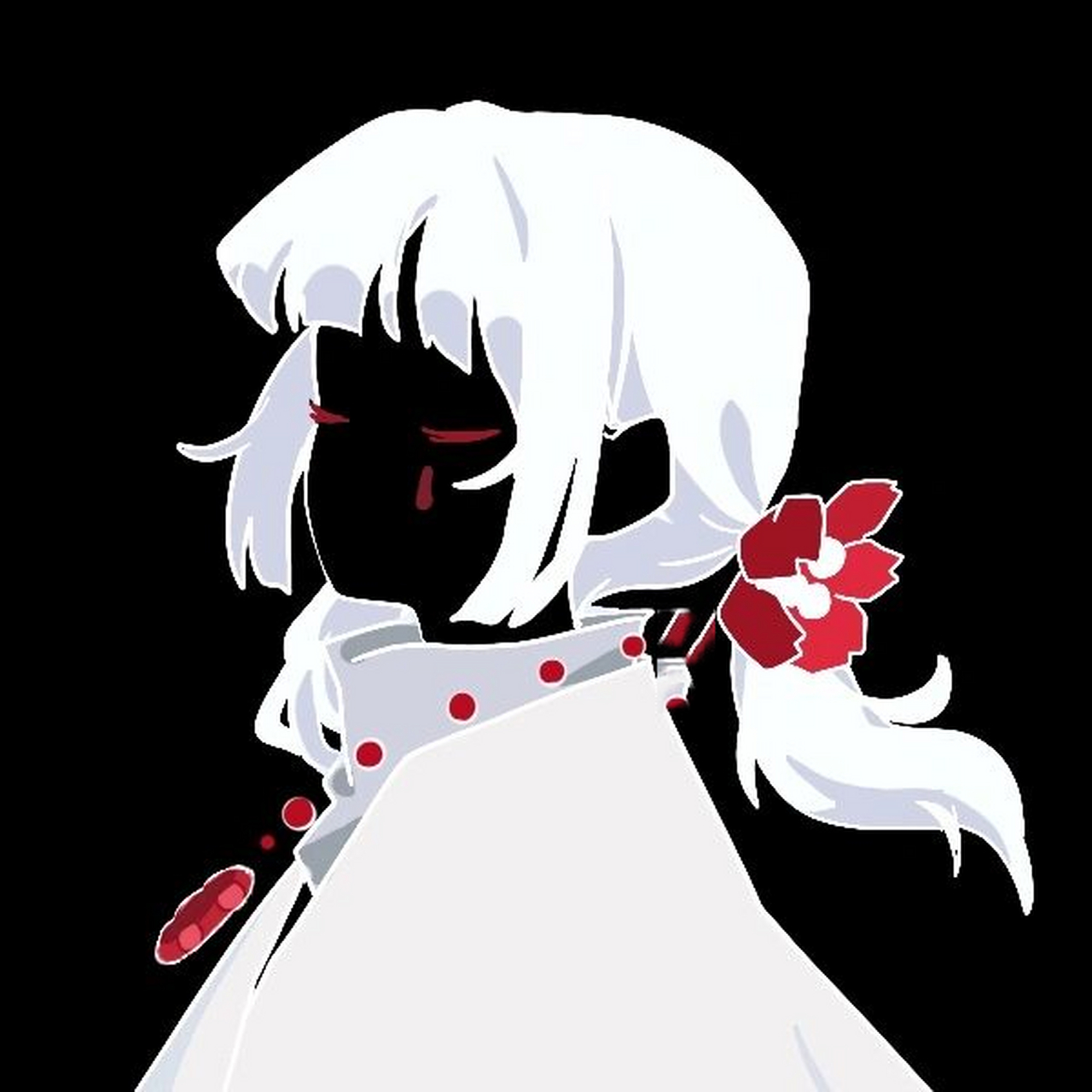 [光遇头像]013 光遇头像白斗樱花头像 红黑配色 光遇画画日常 投稿请